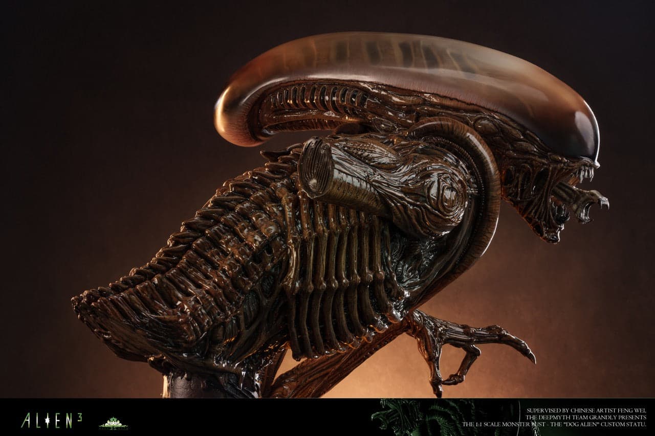 Alien Deepmyth Studio Alien Dog Bust 3