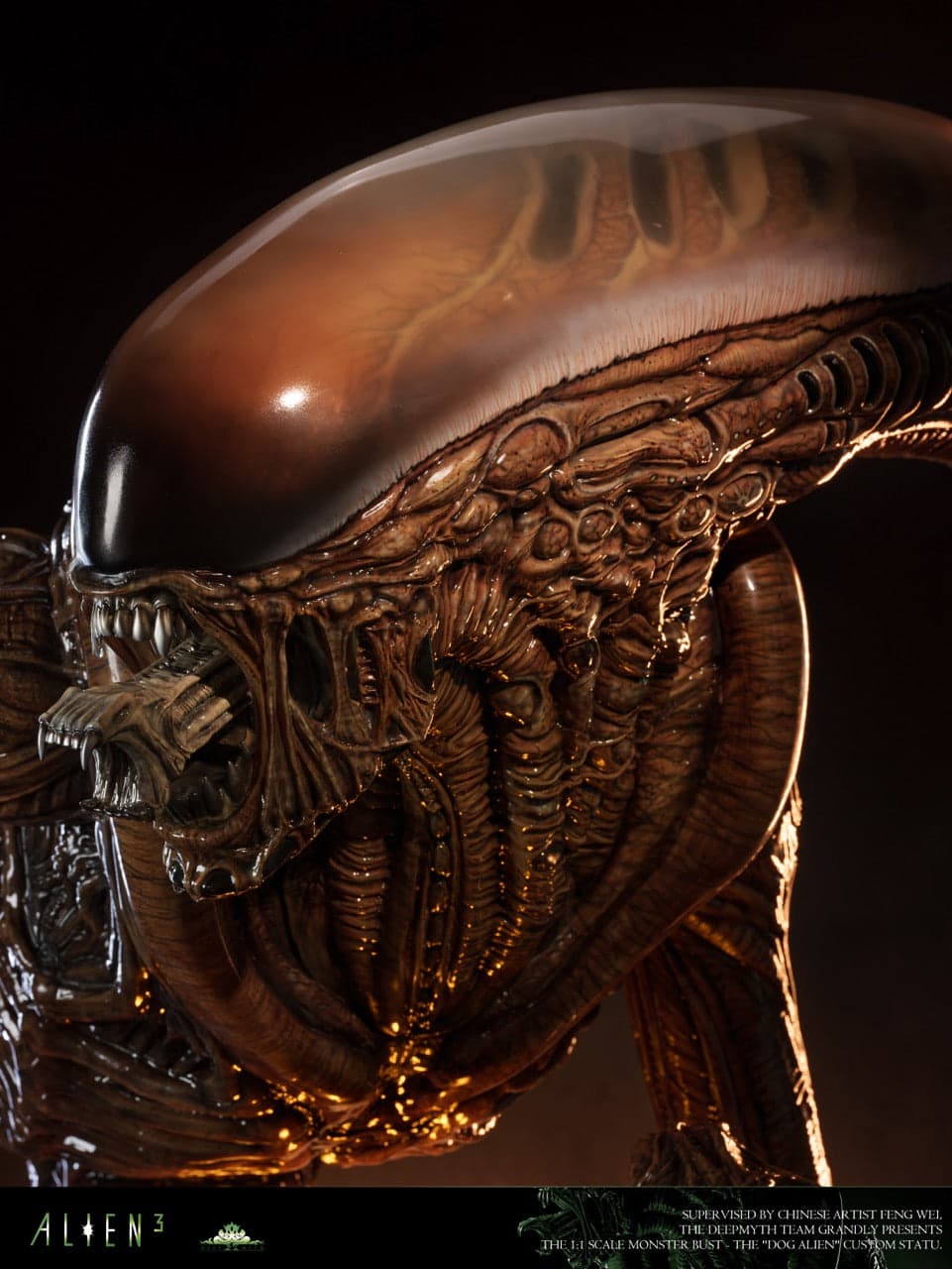 Alien Deepmyth Studio Alien Dog Bust 4
