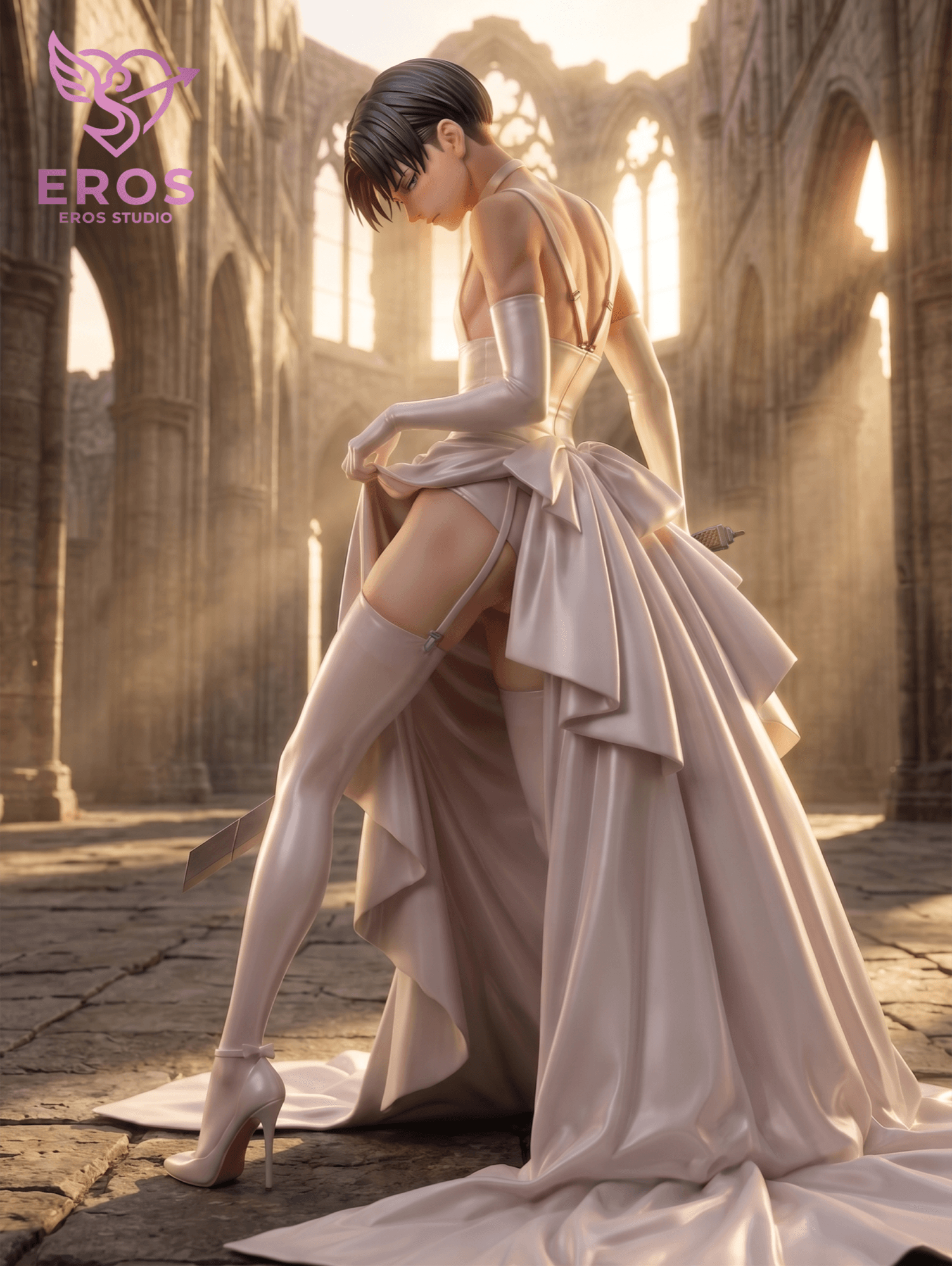 Attack On Titan Eros Studio Levi wedding Dress 1