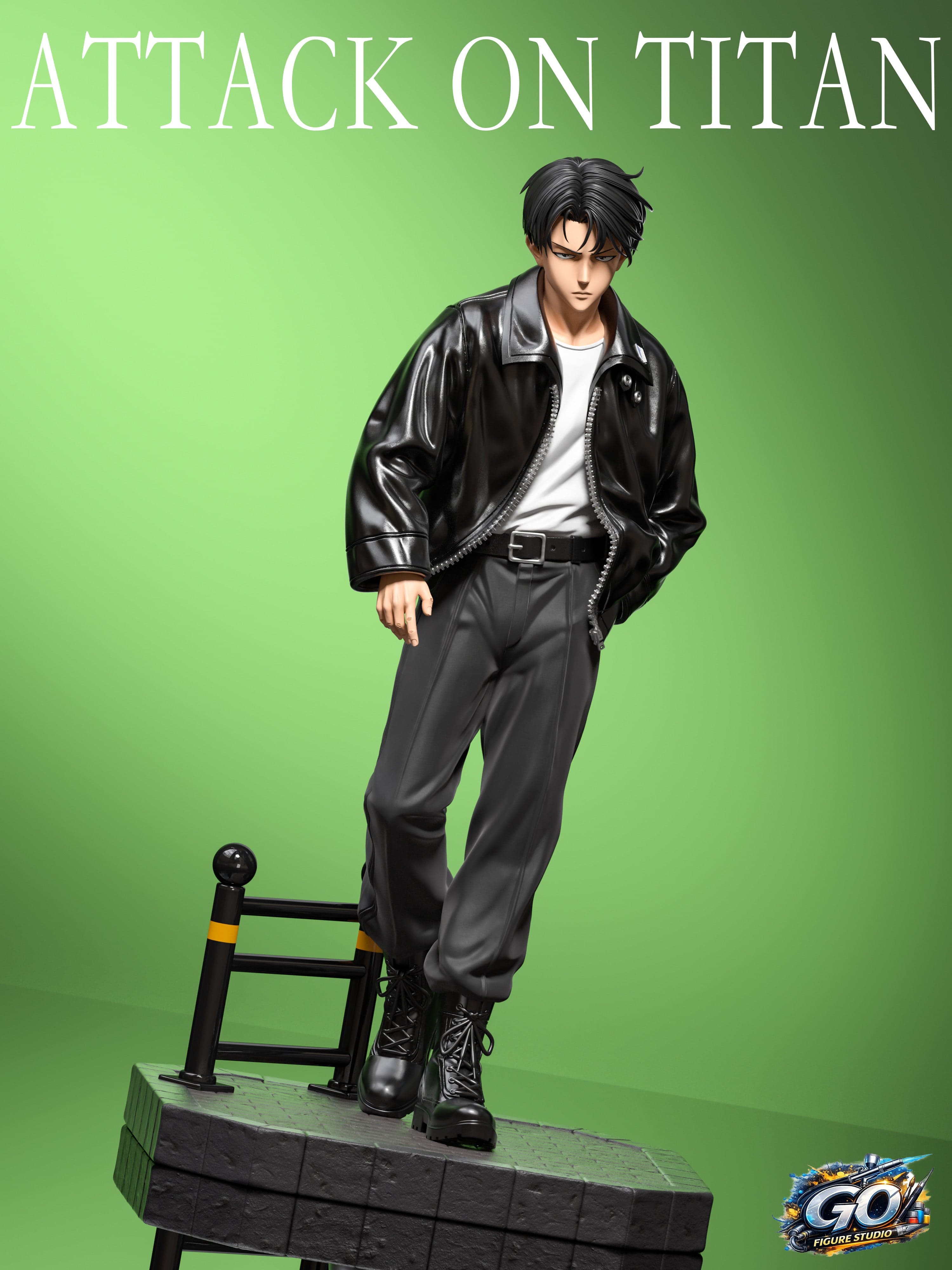 Attack On Titan GO FIGURE Studio Levi walking 3