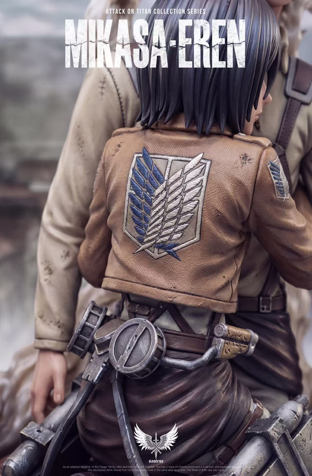 Attack on Titan Saoirse Studio Mikasa Eren hugging 5