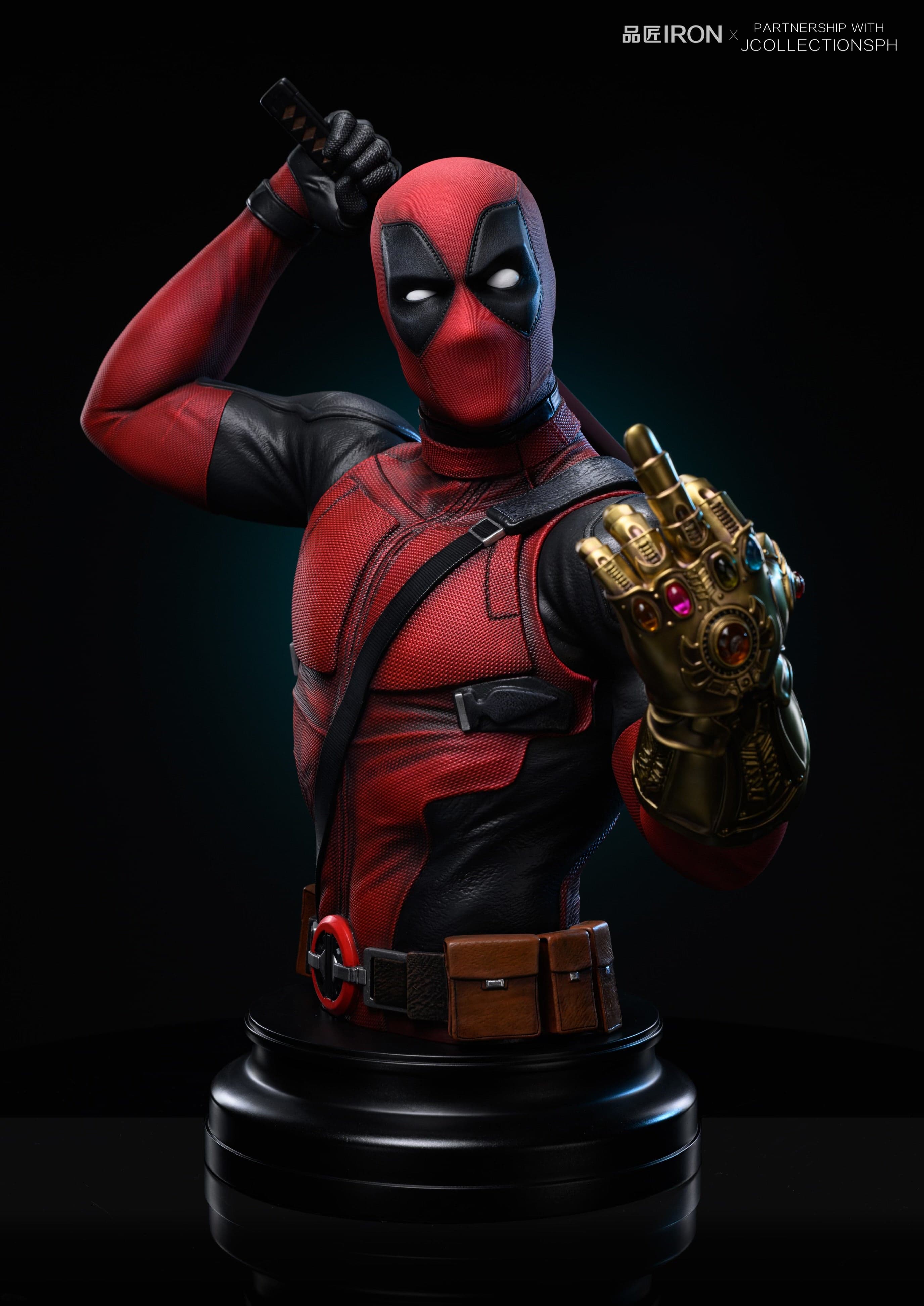 Deadpool Pin Jiang Iron Studio Deadpool MQ060 Bust 3