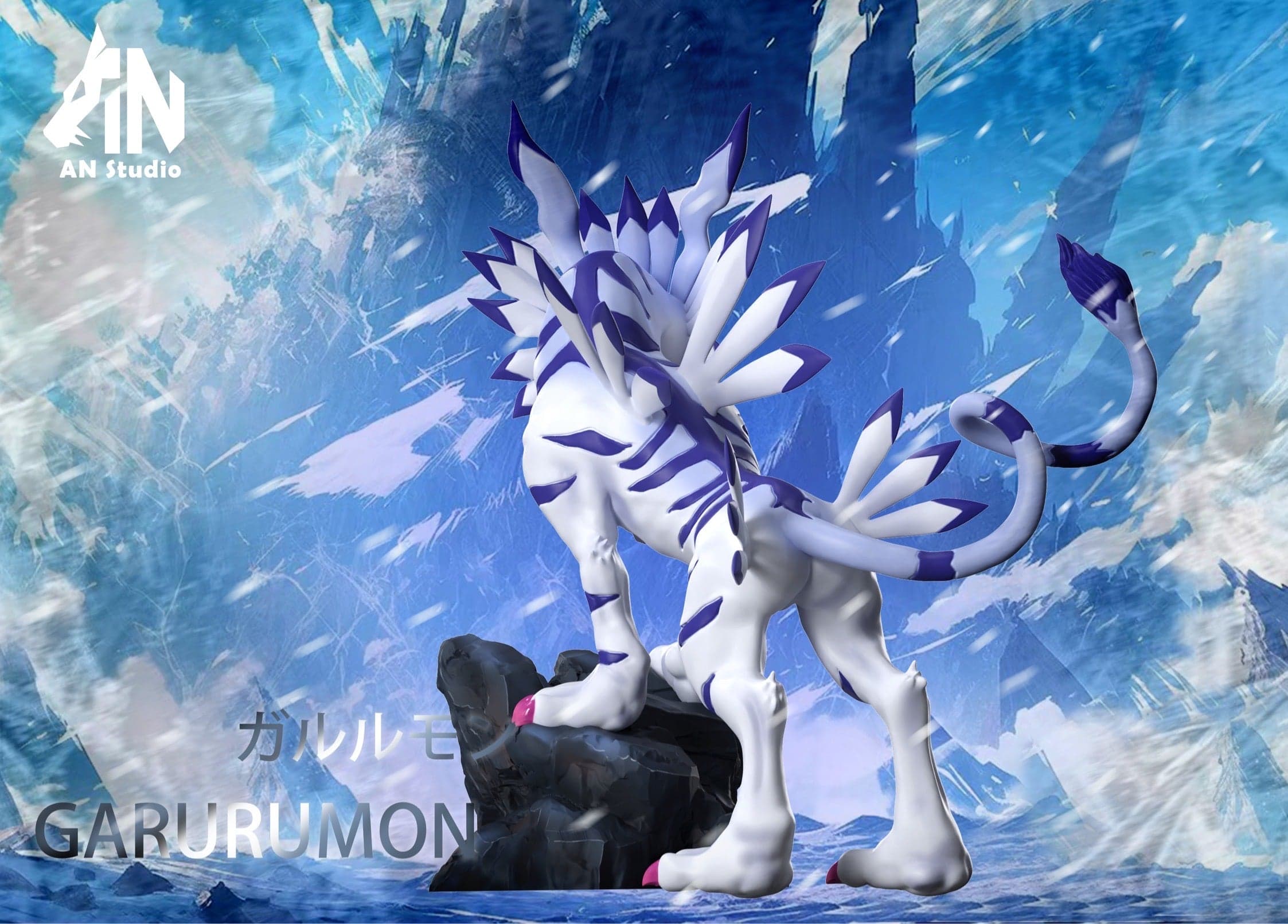 Digimon AN Studio Garurumon 2