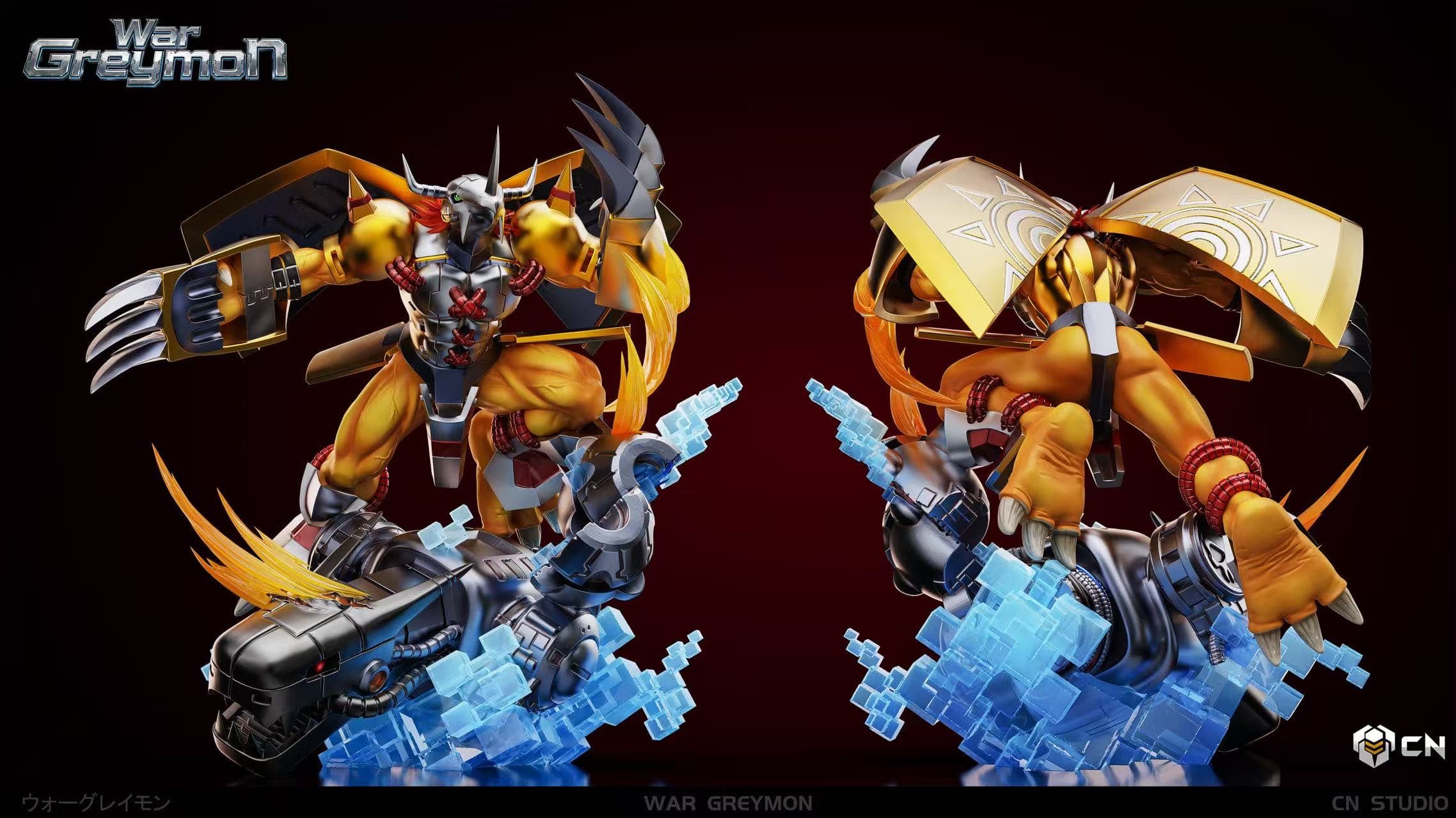 Digimon CN Studio Wargreymon Vs Machinedramon