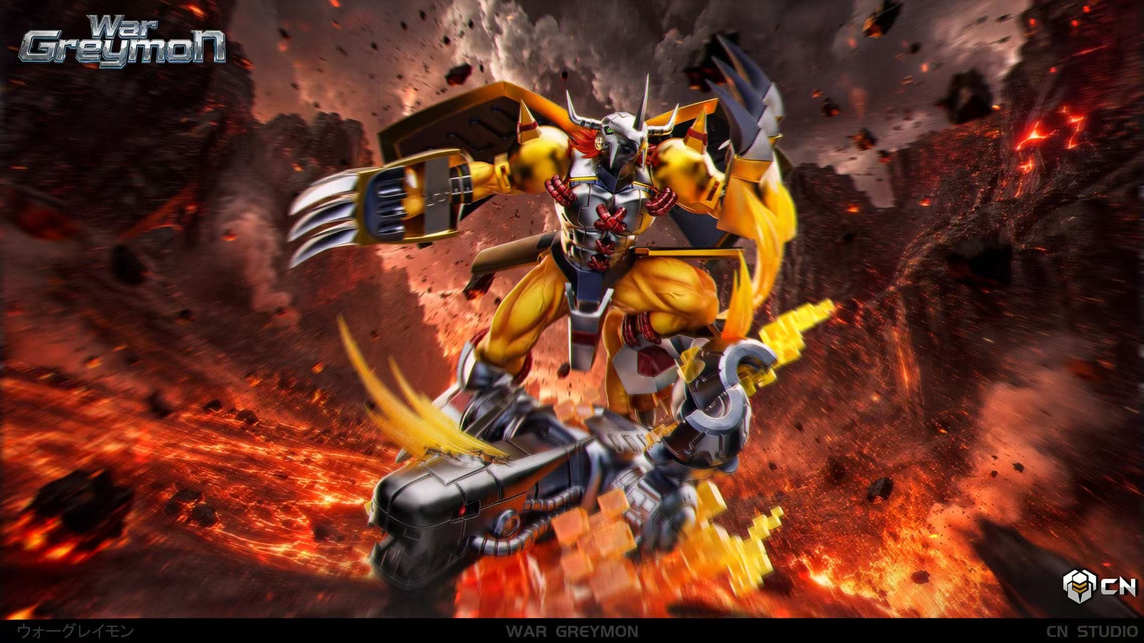 Digimon CN Studio Wargreymon Vs Machinedramon 2
