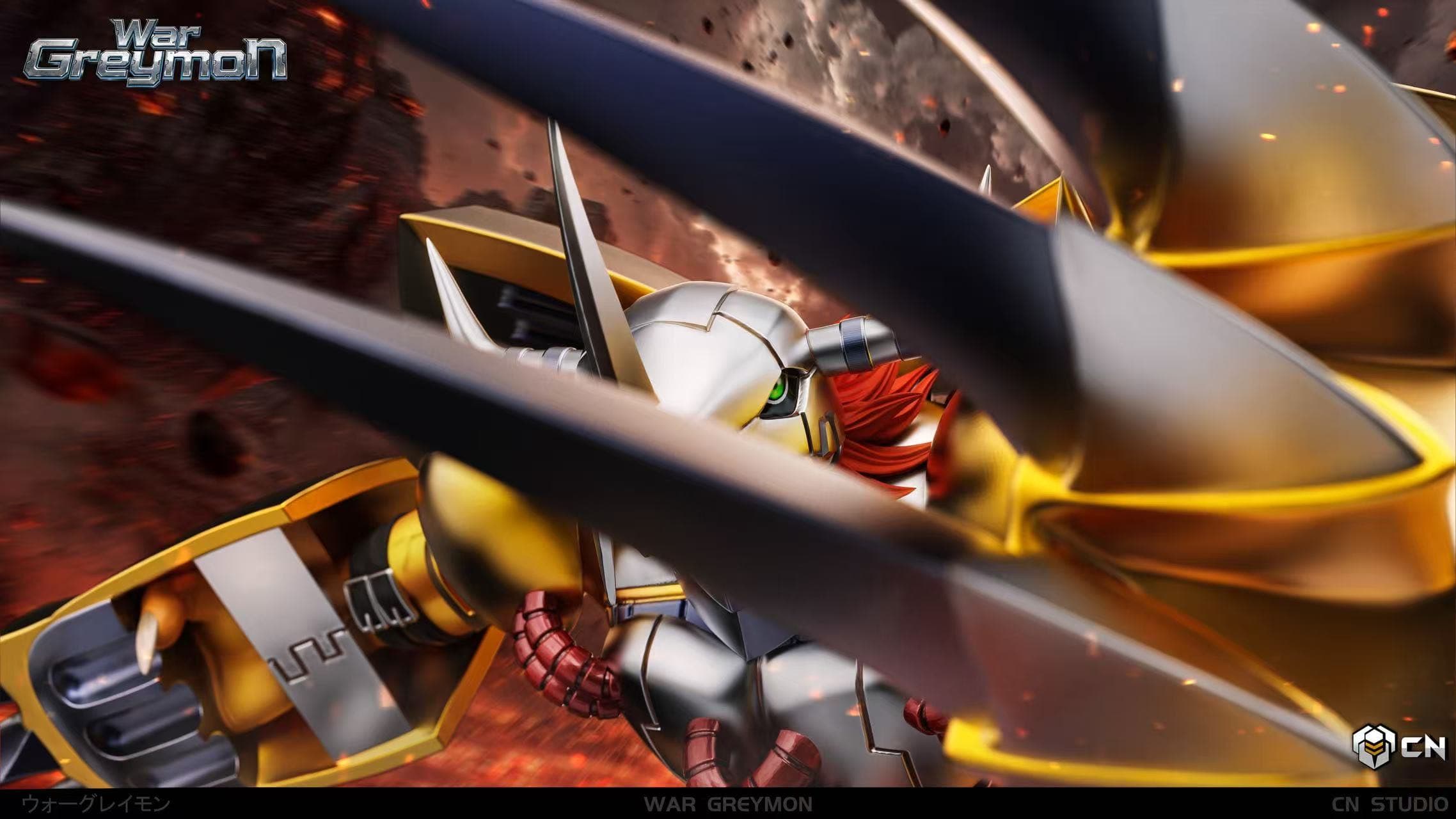 Digimon CN Studio Wargreymon Vs Machinedramon 4
