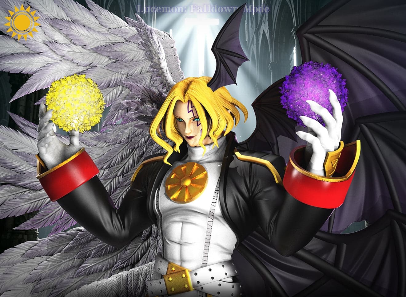 Digimon Sun Toys Studio Lucemon Falldown Mode 5