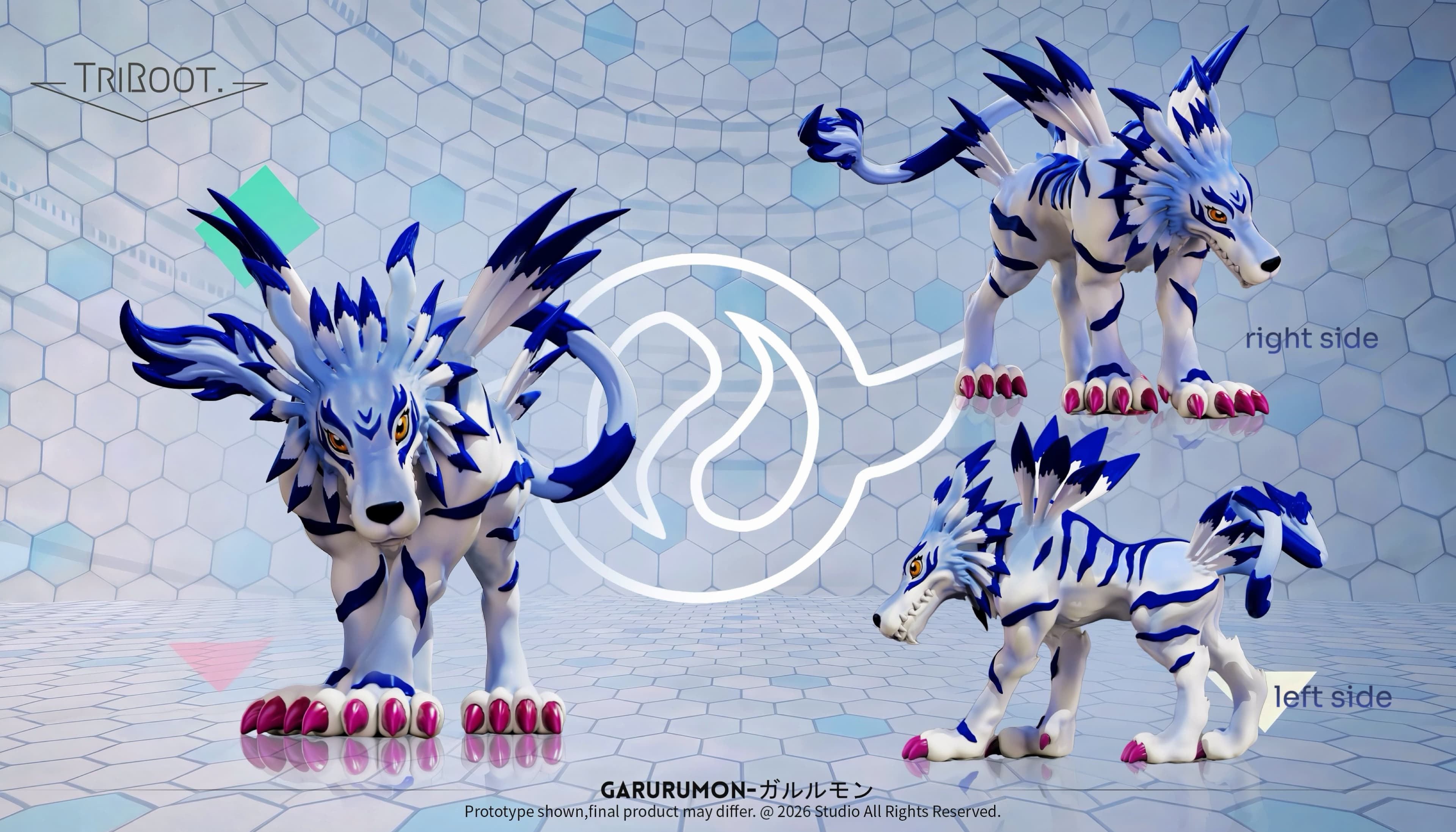 Digimon TriROOT Studio Garurumon 4