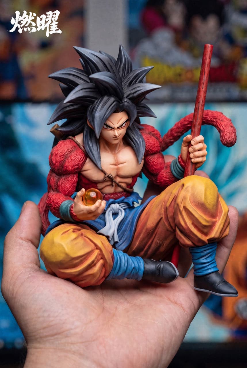 Dragon Ball RanYao Studio Goku SSJ4 Sitting Pose 2