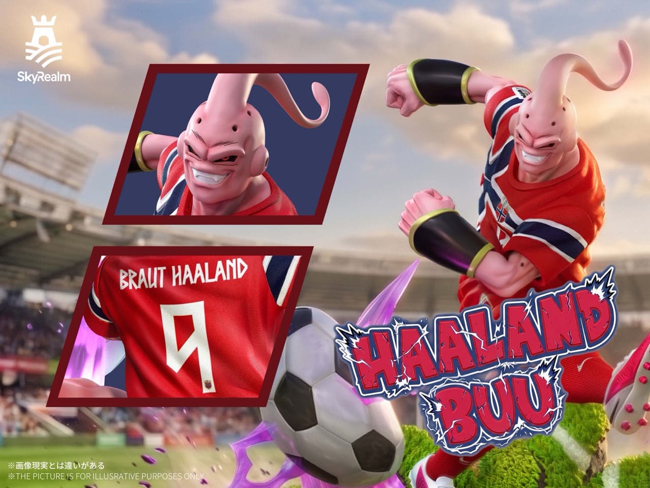 Dragon Ball SkyRealm Studio Majin Buu × Haaland 3