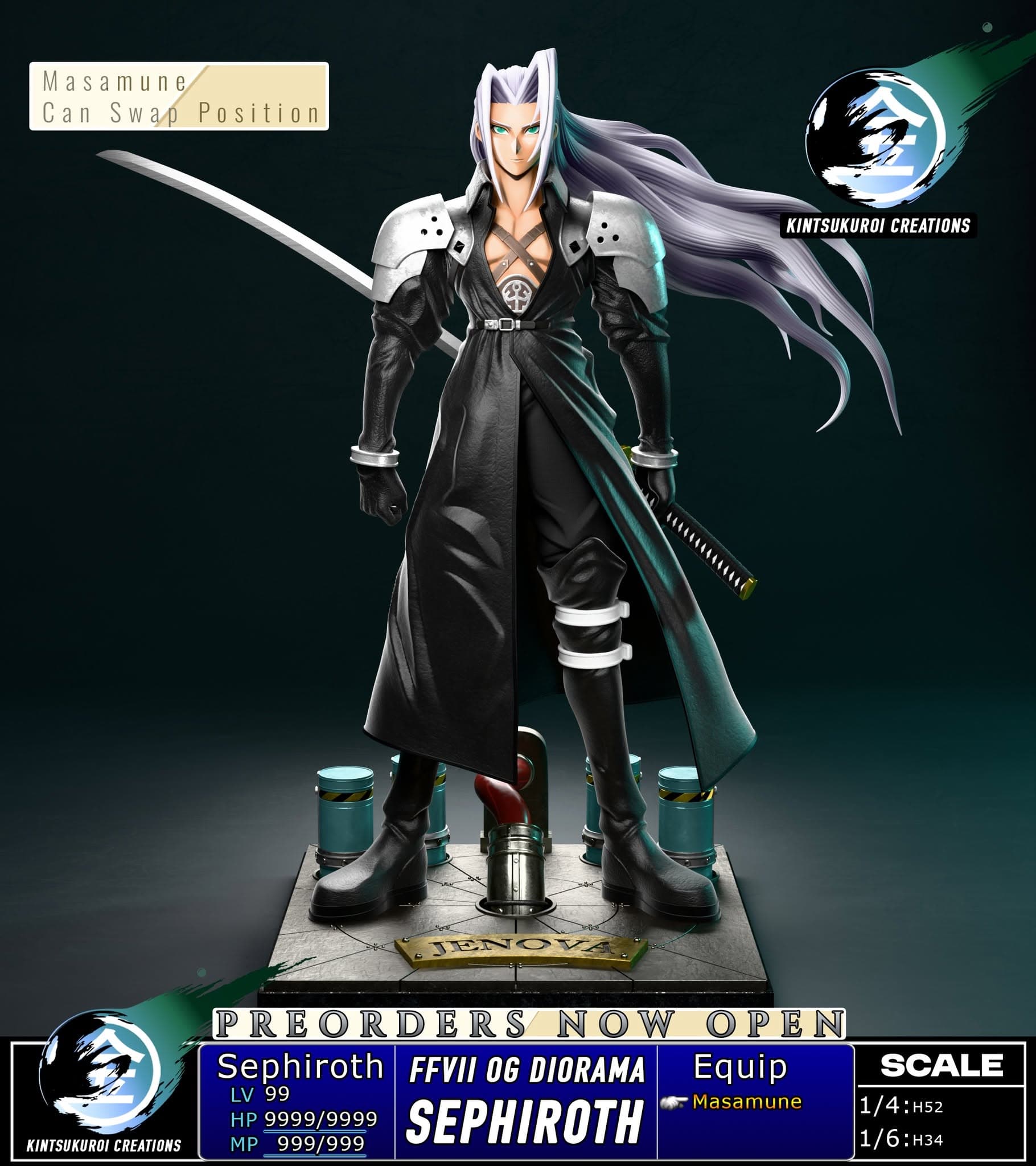 Final Fantasy Kintsukuroi Creations Sephiroth 1