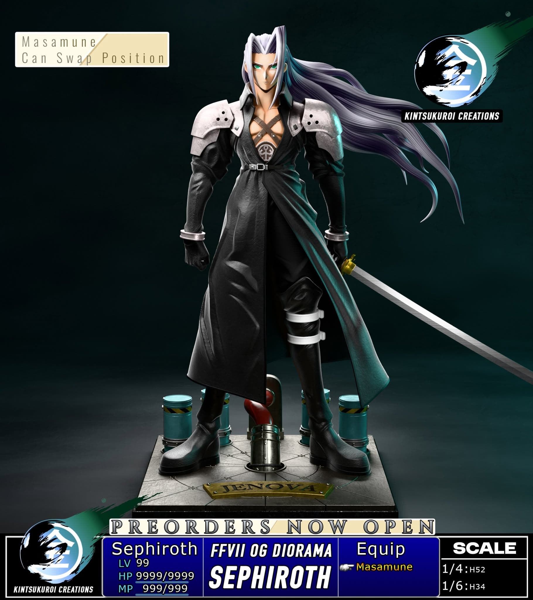 Final Fantasy Kintsukuroi Creations Sephiroth 2