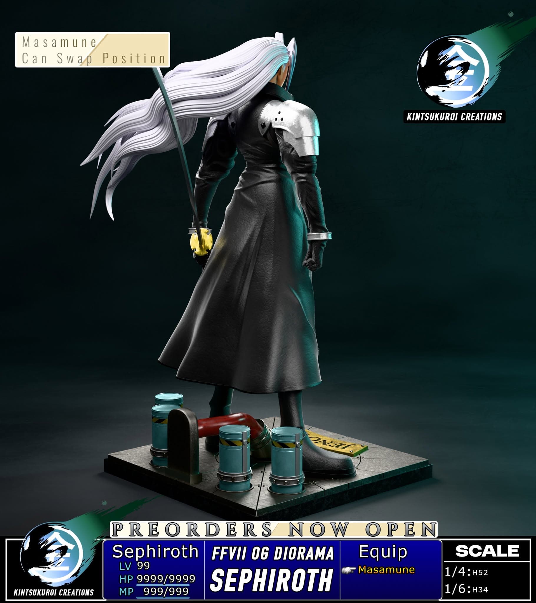 Final Fantasy Kintsukuroi Creations Sephiroth 3