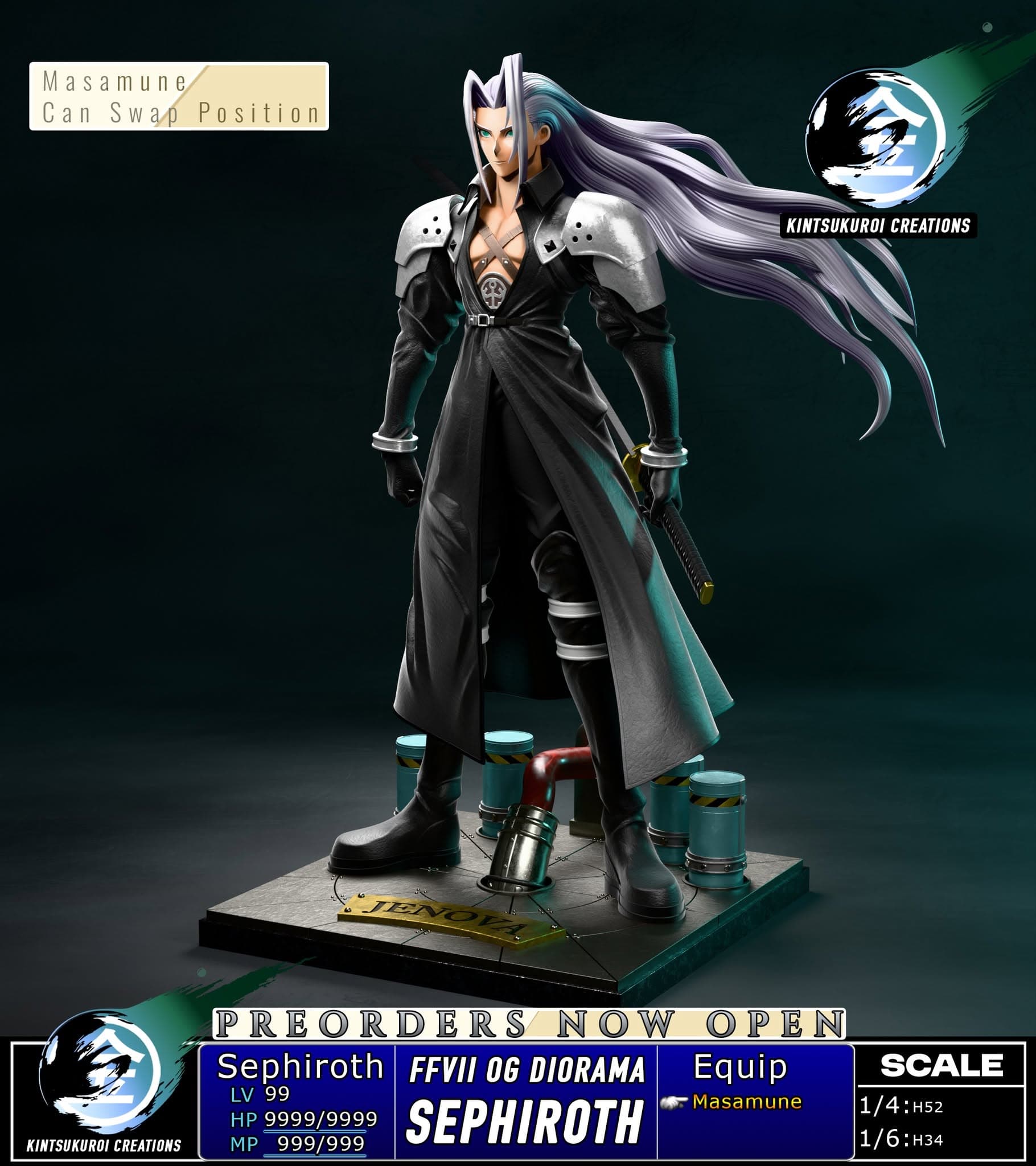 Final Fantasy Kintsukuroi Creations Sephiroth 4