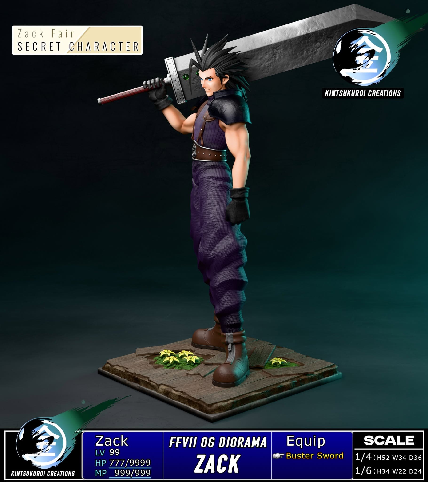 Final Fantasy Kintsukuroi Creations Zack Fair 2