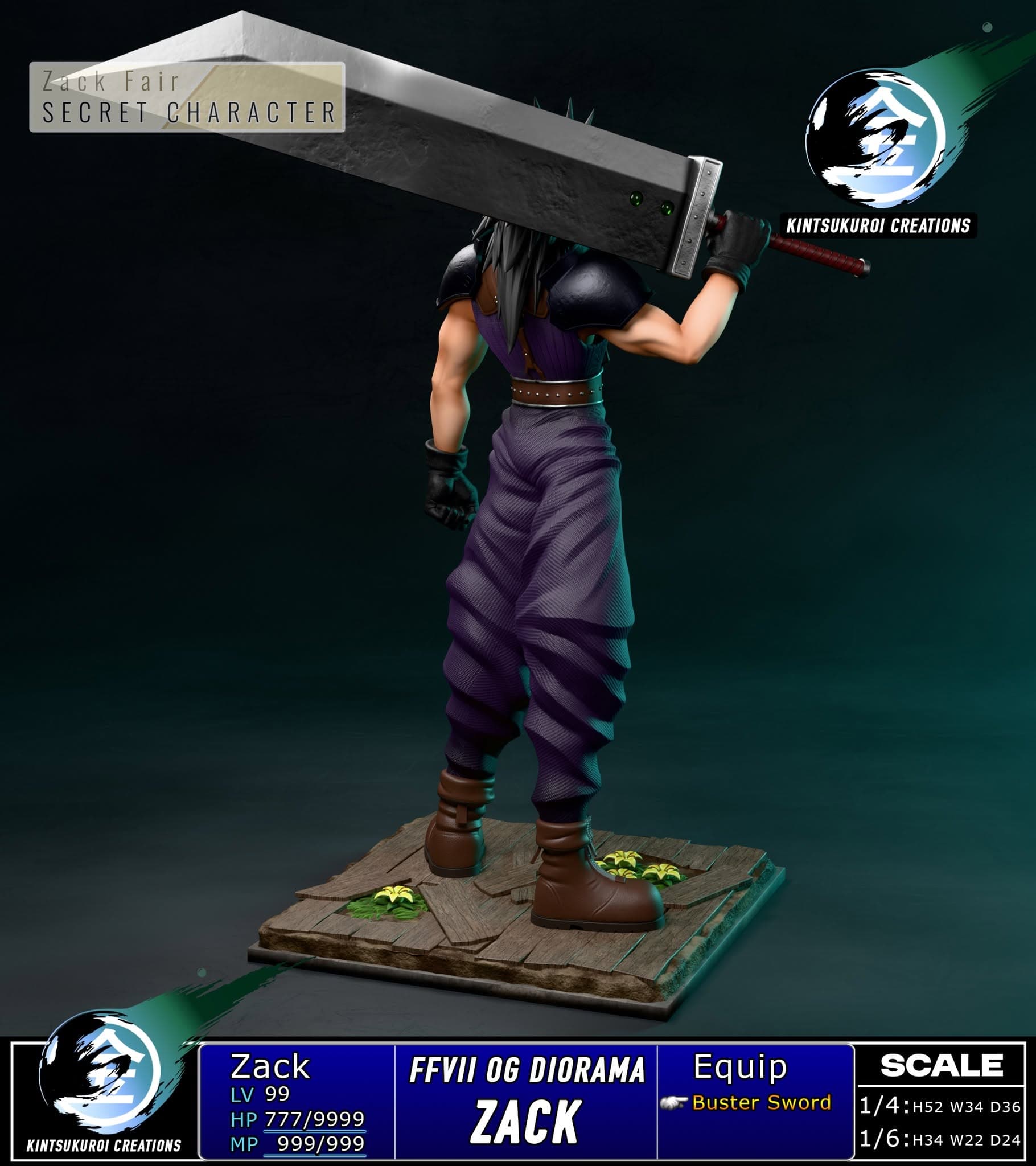 Final Fantasy Kintsukuroi Creations Zack Fair 3