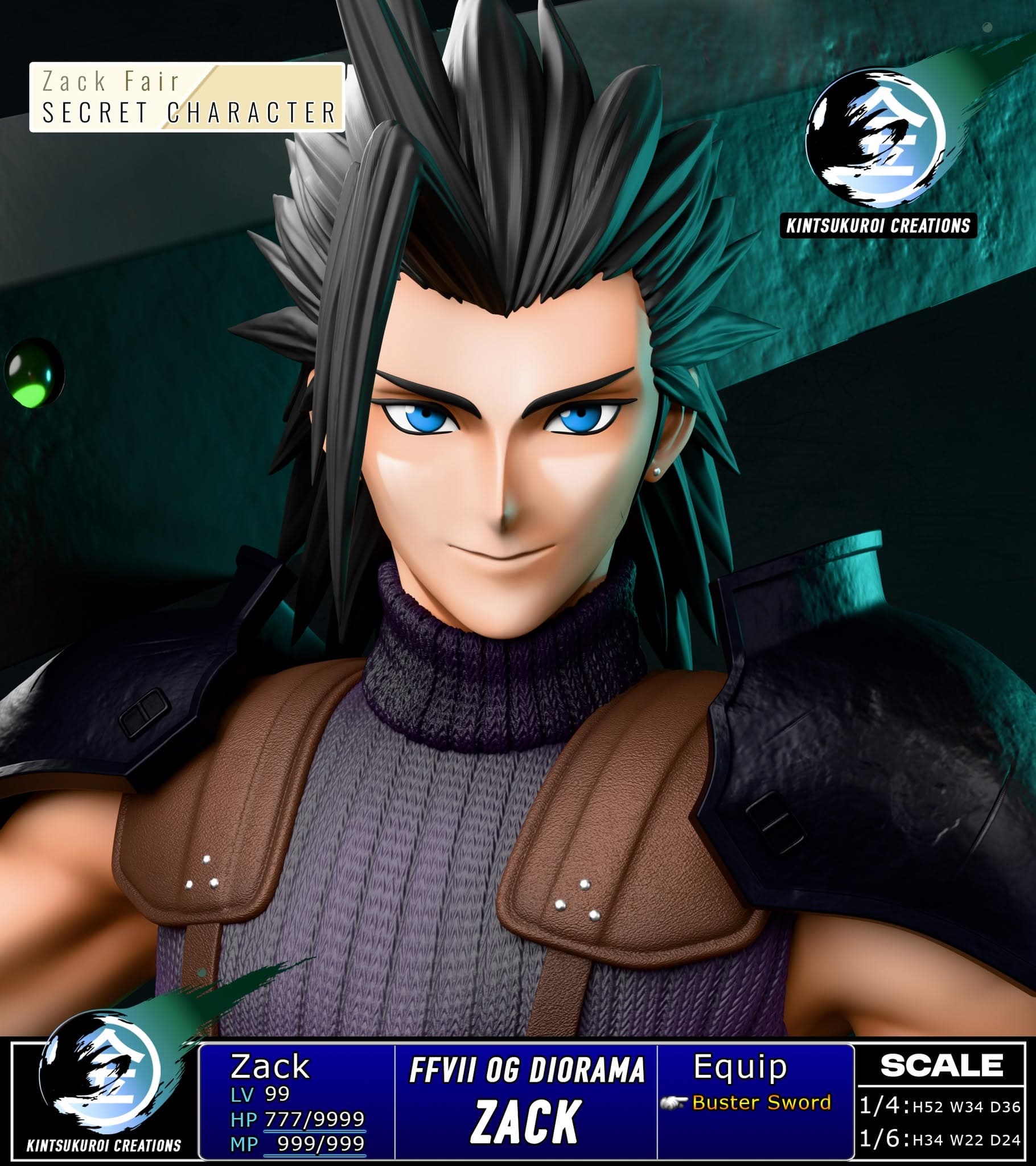 Final Fantasy Kintsukuroi Creations Zack Fair 4