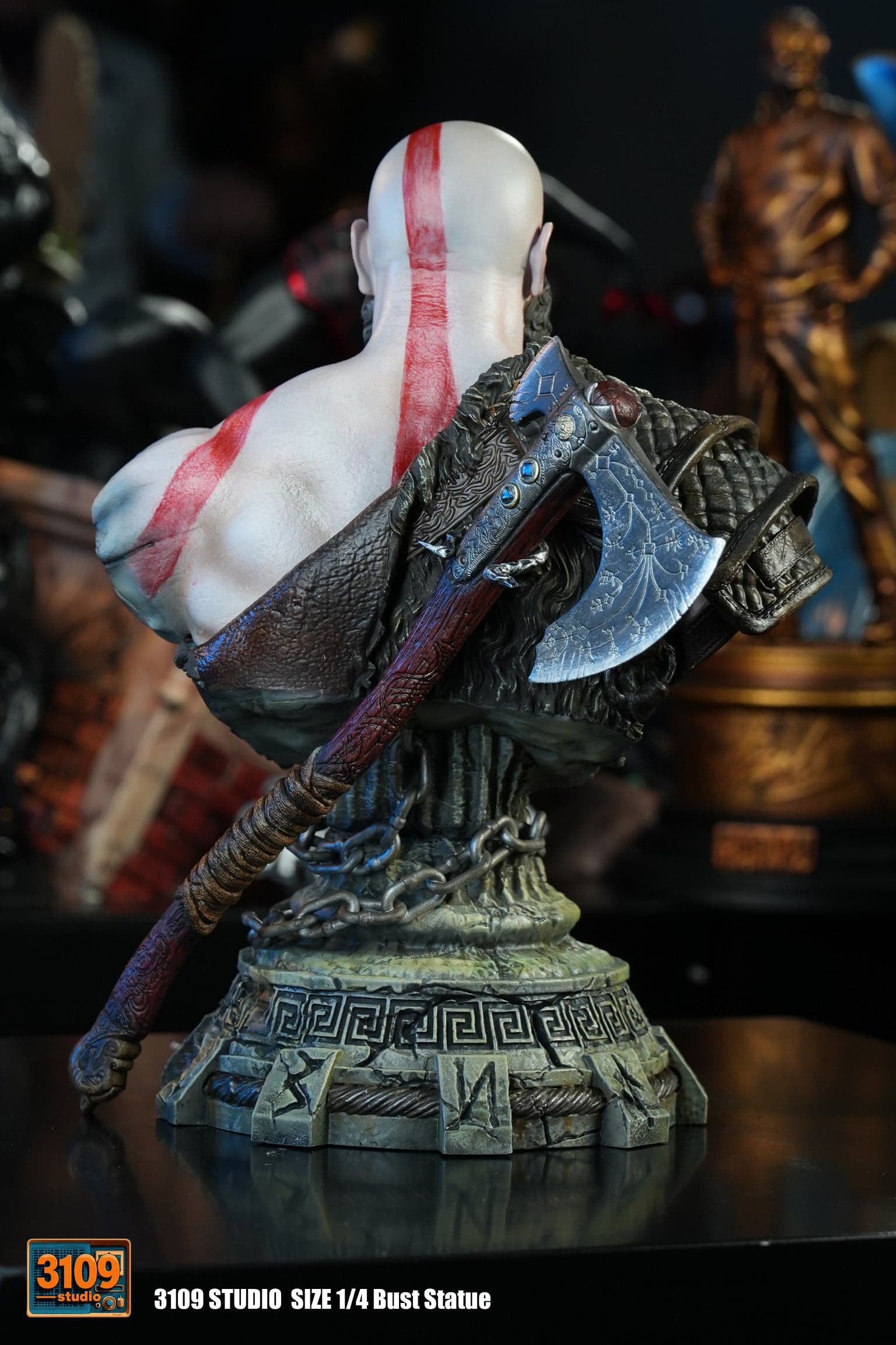 God of War 3109 Studio Kratos Bust 2