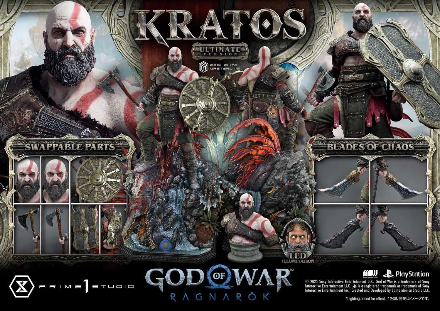 God Of War Ragnarok Prime 1 Studio Kratos Licensed 2