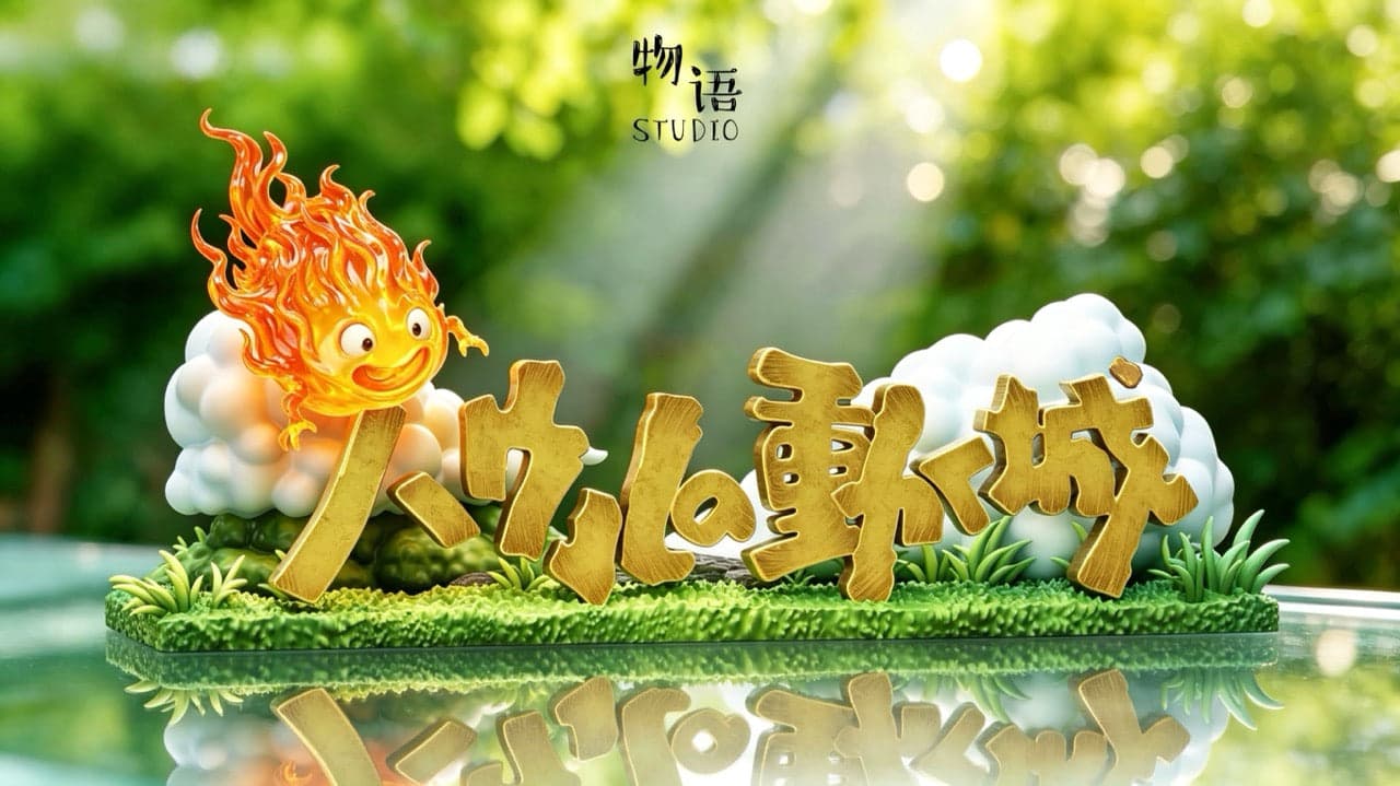 Howls Moving Castle WuYu Studio logo plaque 5