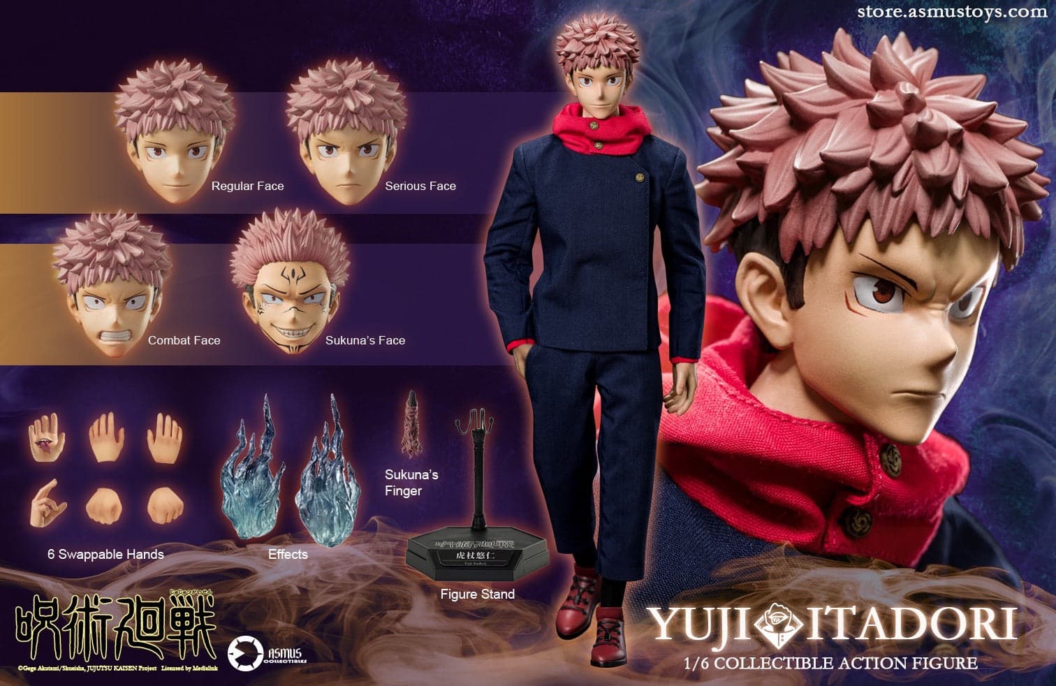 Jujutsu Kaisen Asmus Toys Itadori Yuji Licensed 1