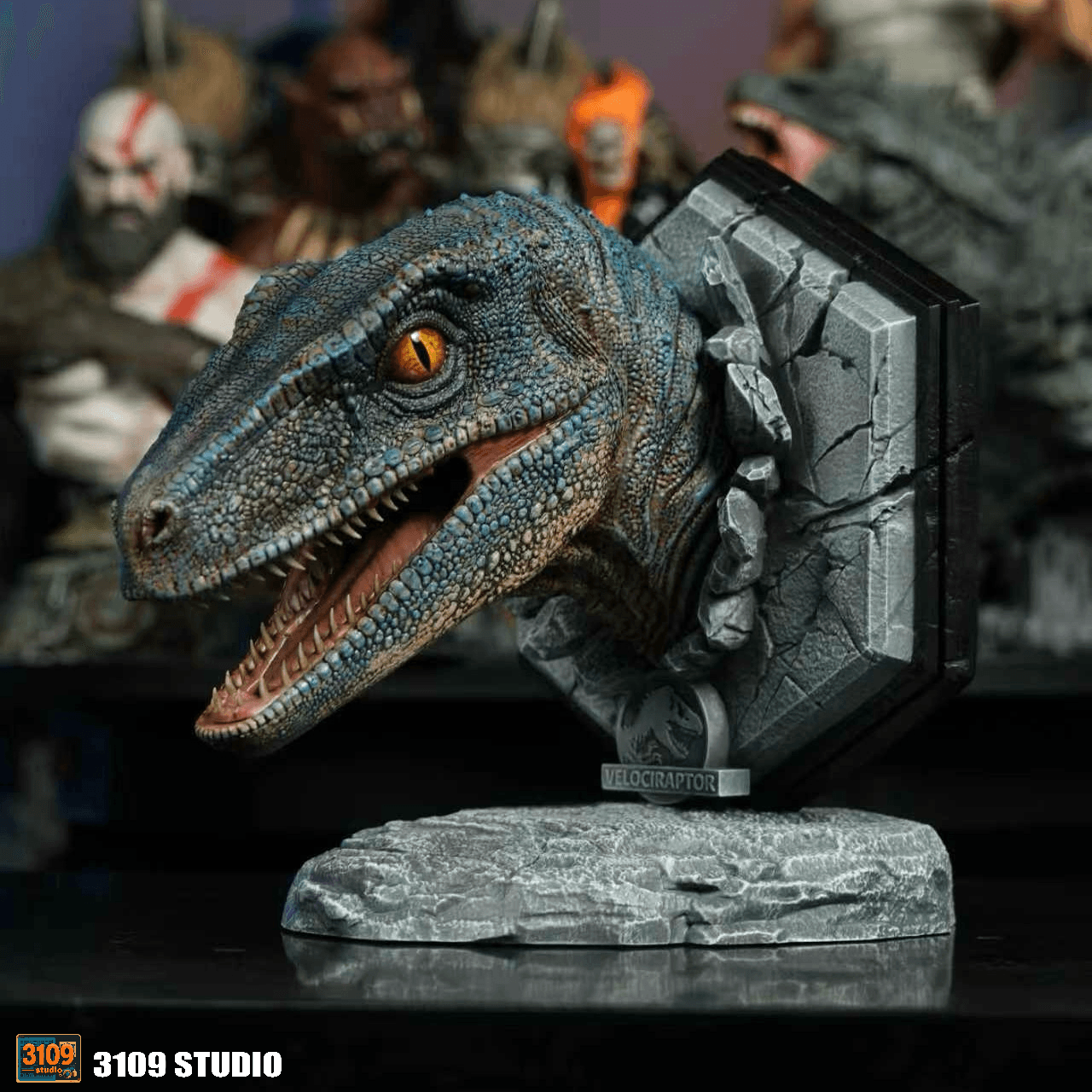 Jurassic Park 3109 Studio Raptor Head 4