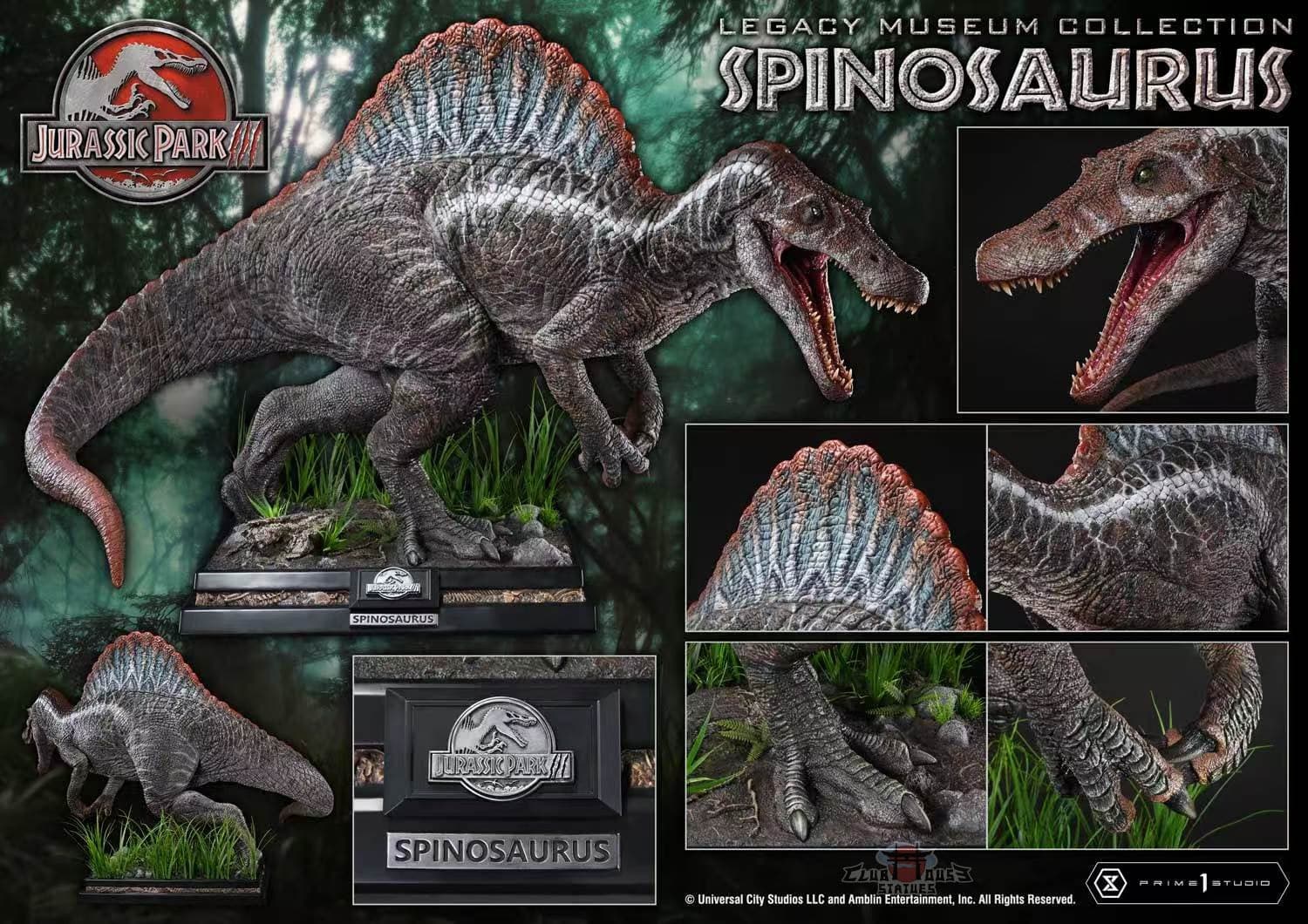 Jurassic Park III Prime 1 Studio Spinosaurus 1
