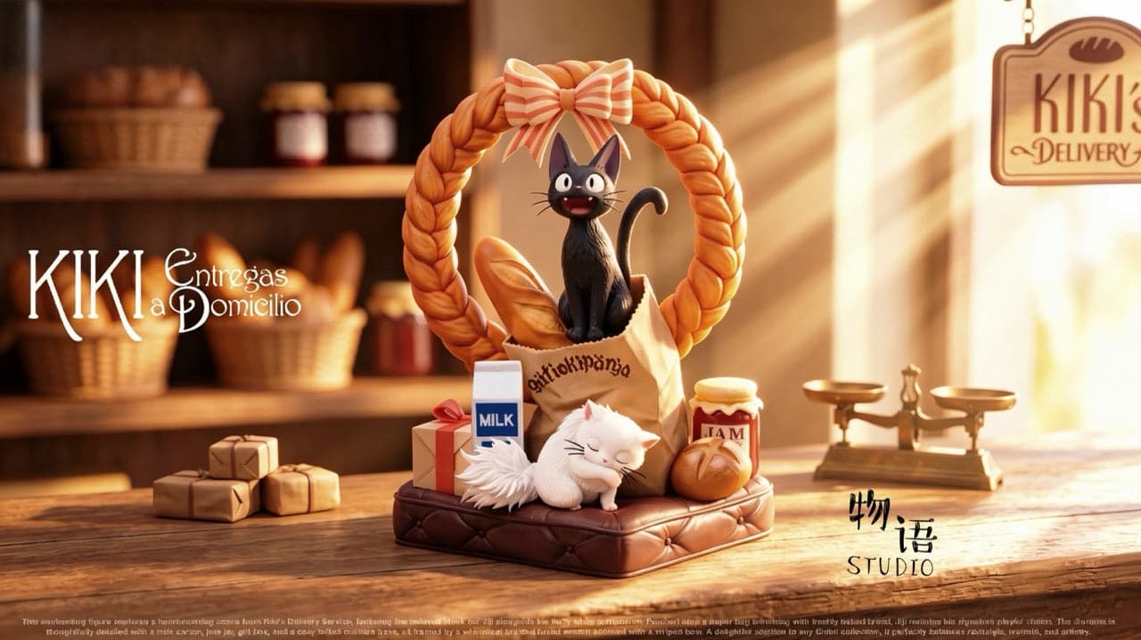 Kikis Delivery Service WuYu Studio Jiji x Lily cat 1