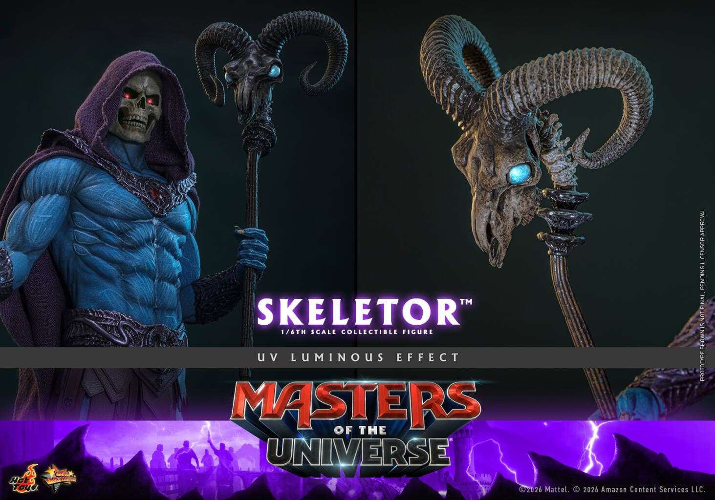 Masters of the Universe Hot Toys Skeletor 3