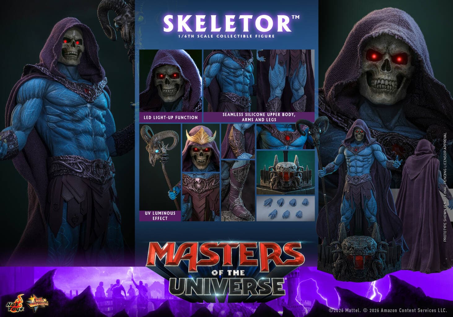 Masters of the Universe Hot Toys Skeletor 4