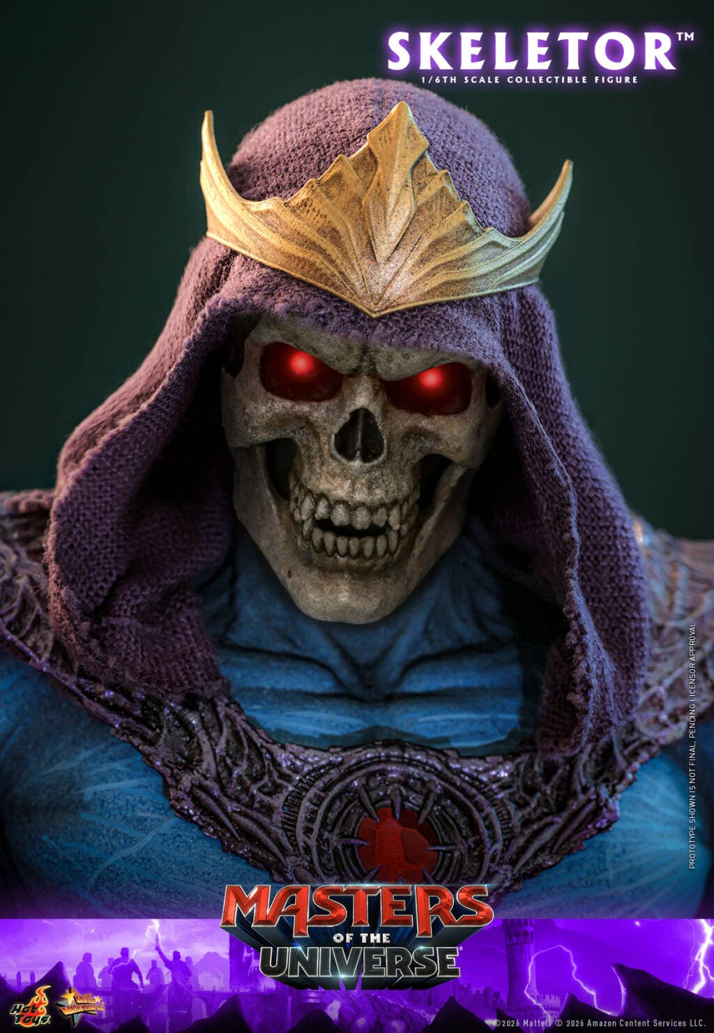 Masters of the Universe Hot Toys Skeletor 5