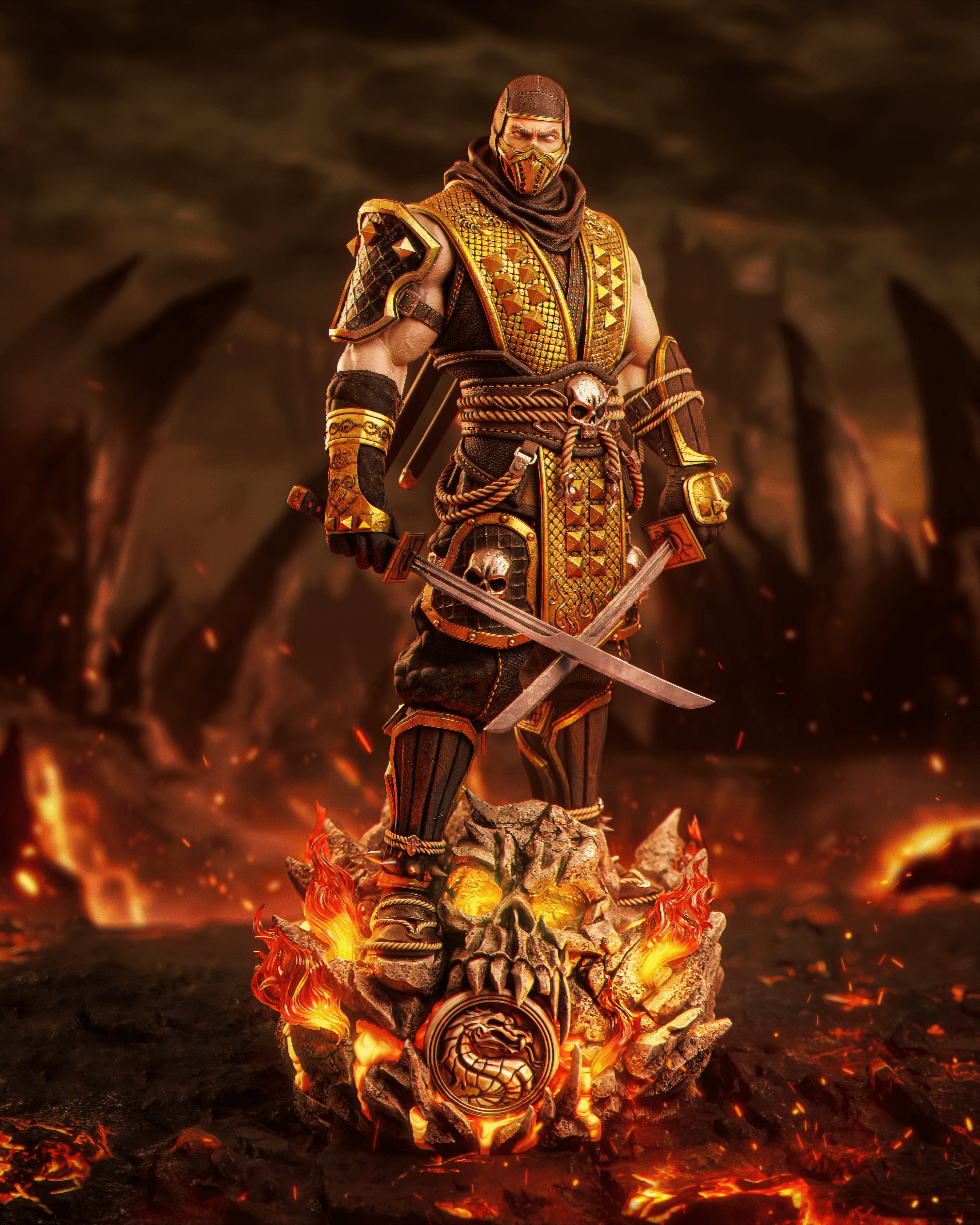 Mortal Kombat Epic Creations Studio Scorpion 1