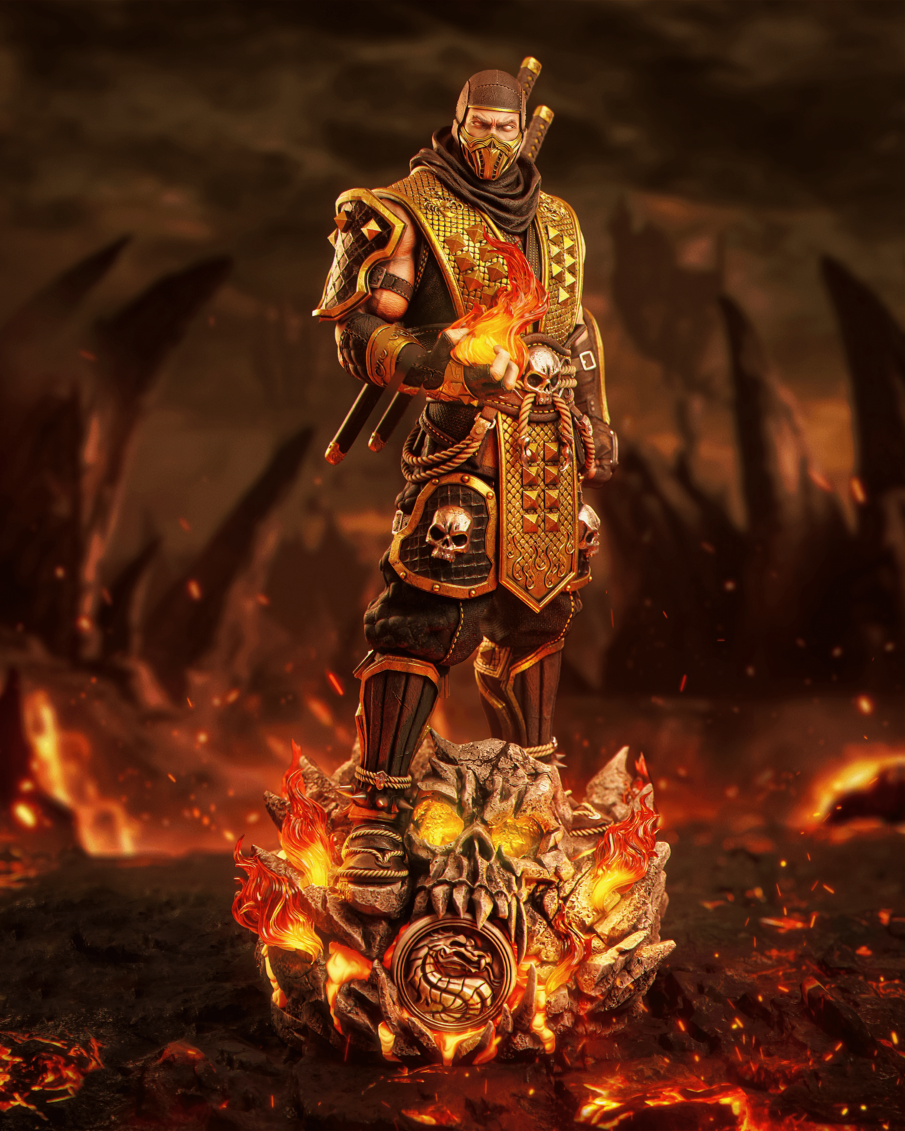 Mortal Kombat Epic Creations Studio Scorpion 2