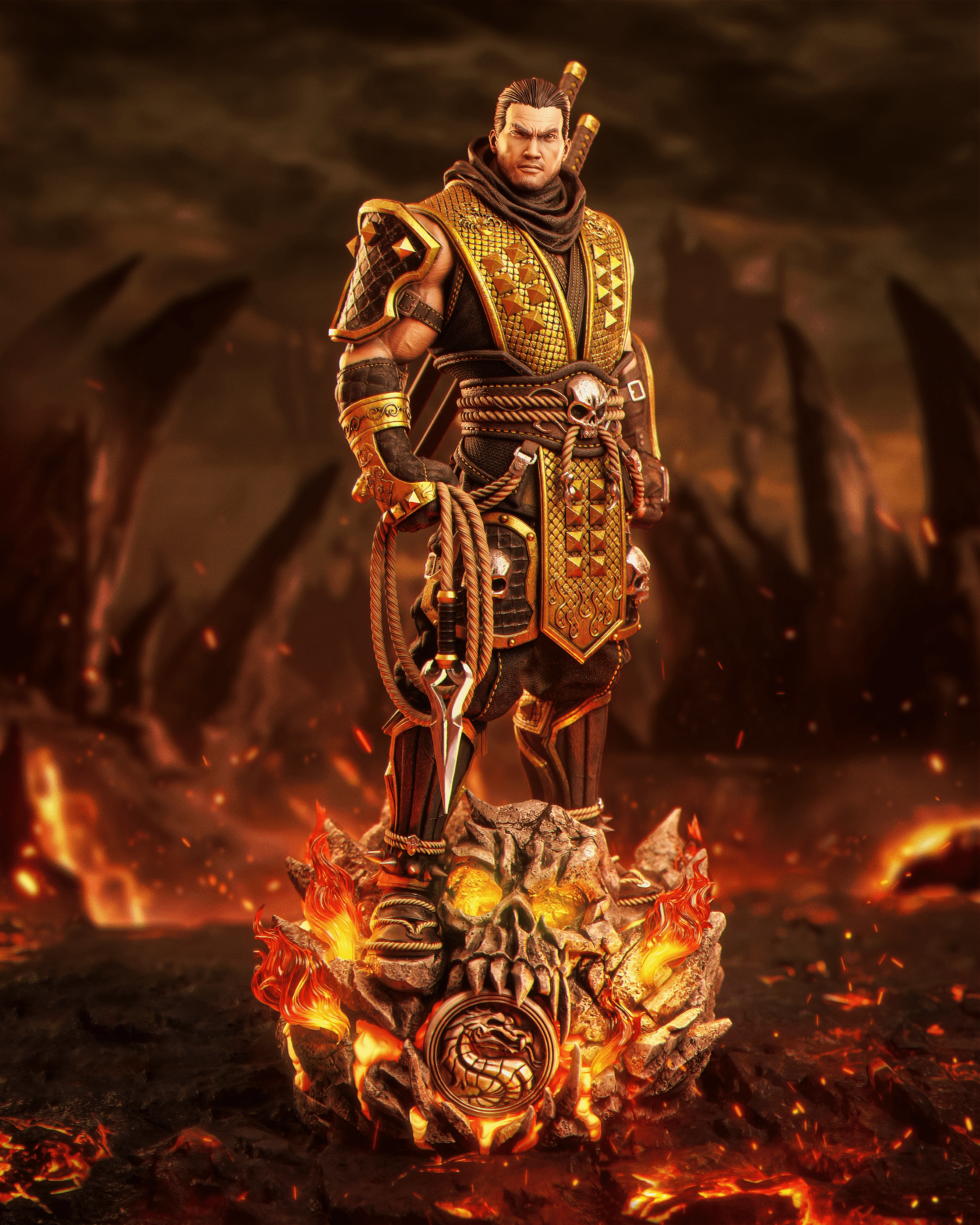Mortal Kombat Epic Creations Studio Scorpion 3