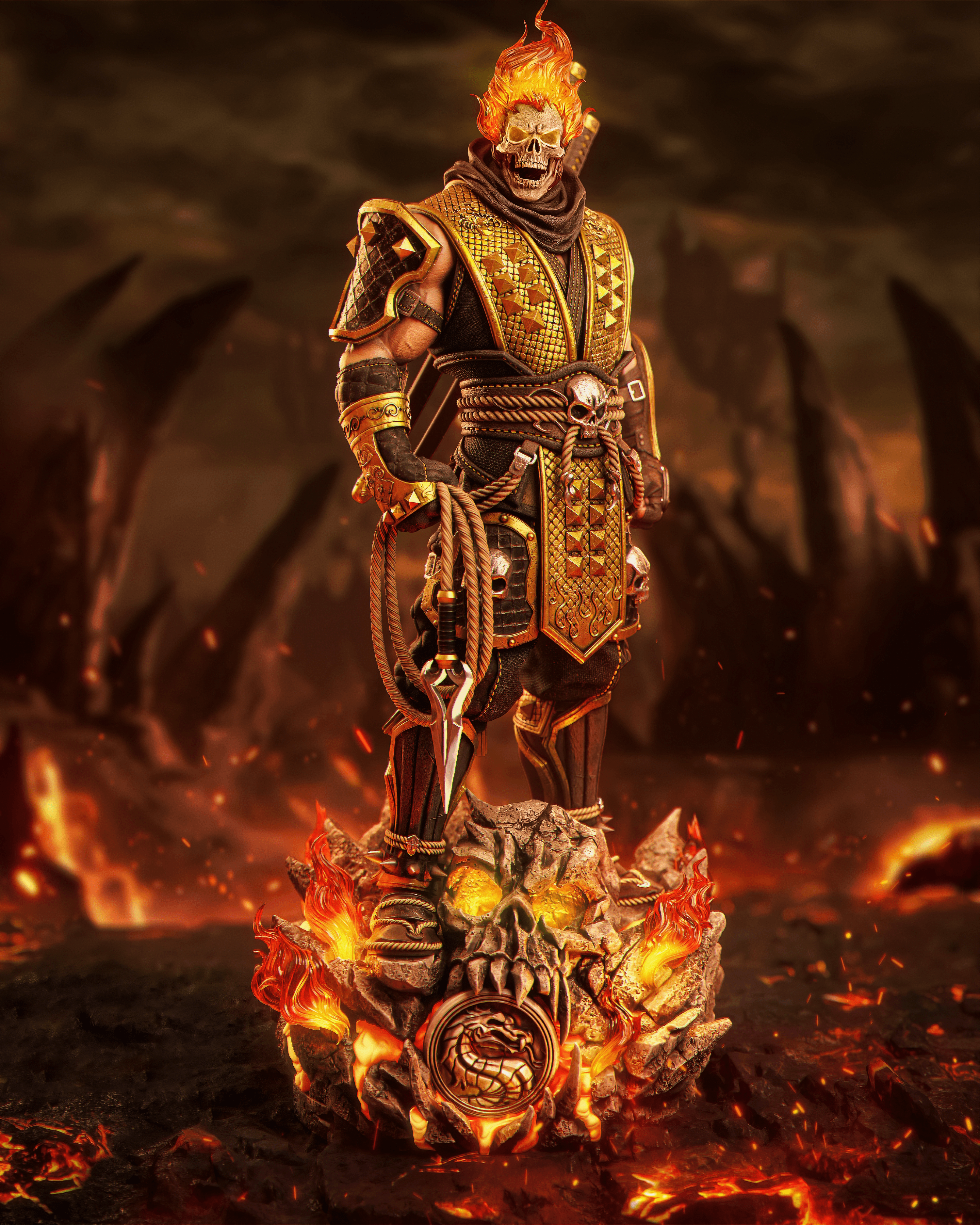 Mortal Kombat Epic Creations Studio Scorpion 5
