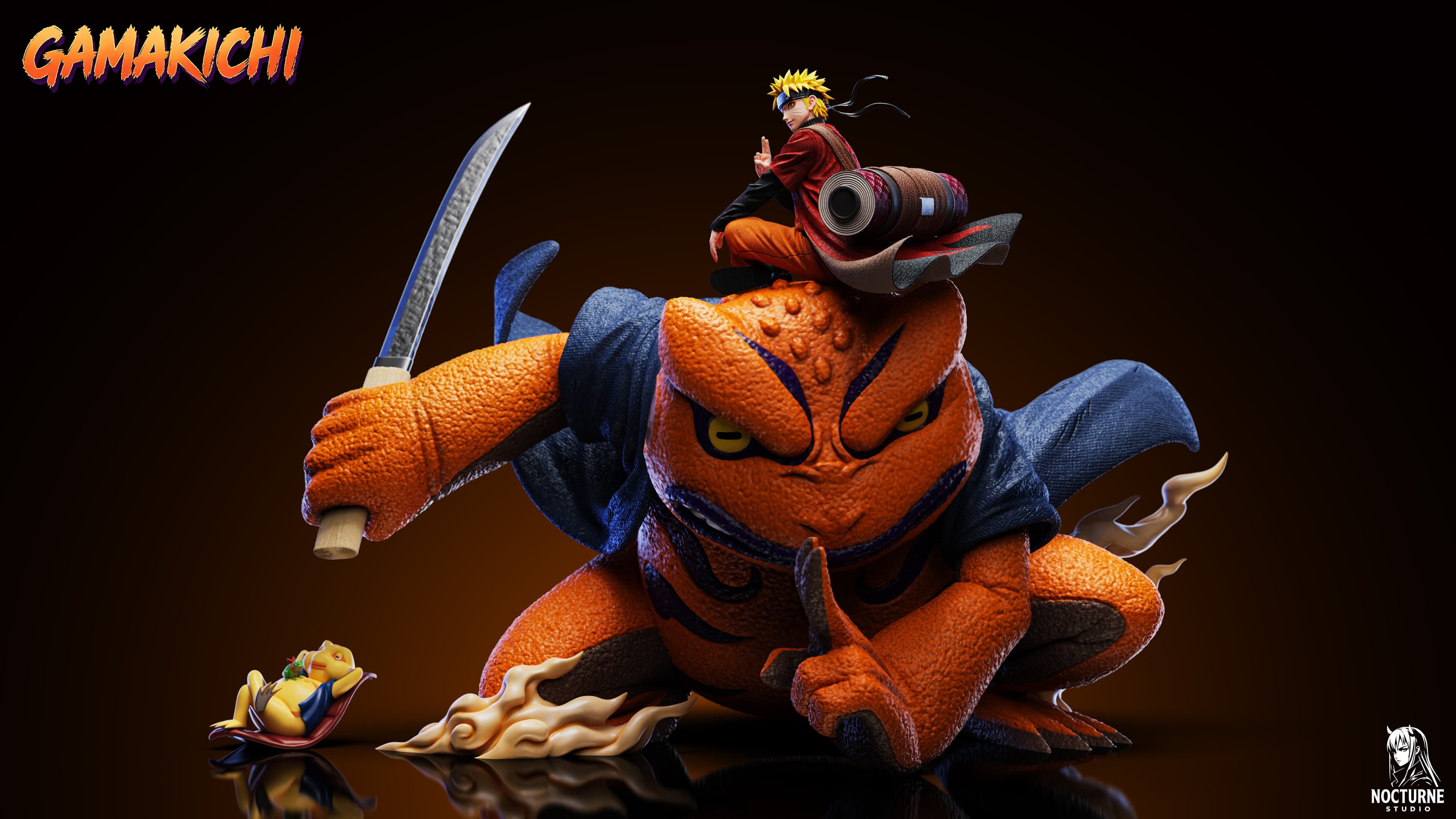 Naruto Nocturne Studio Naruto Uzumaki x Gamakichi 4