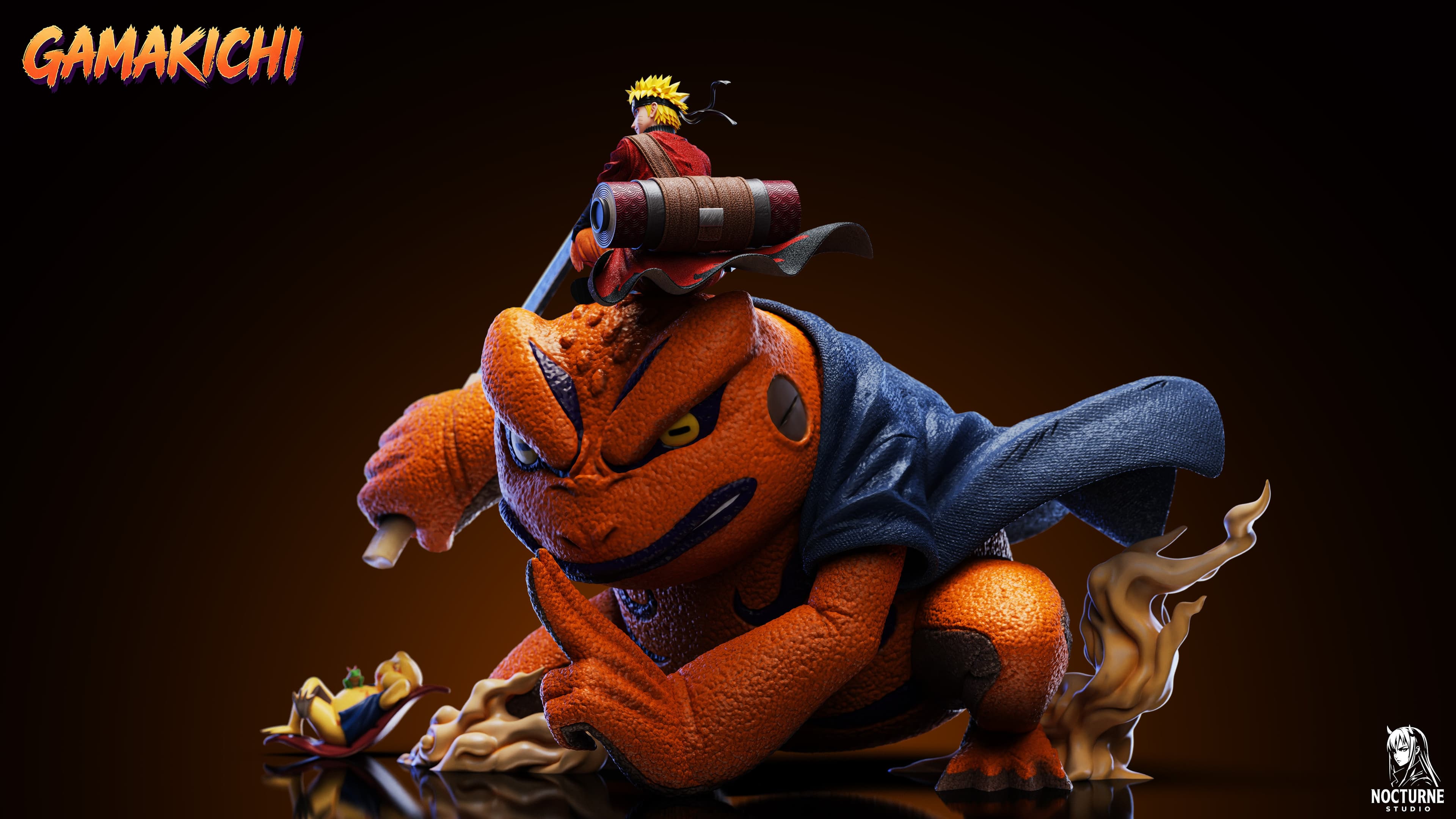 Naruto Nocturne Studio Naruto Uzumaki x Gamakichi 5