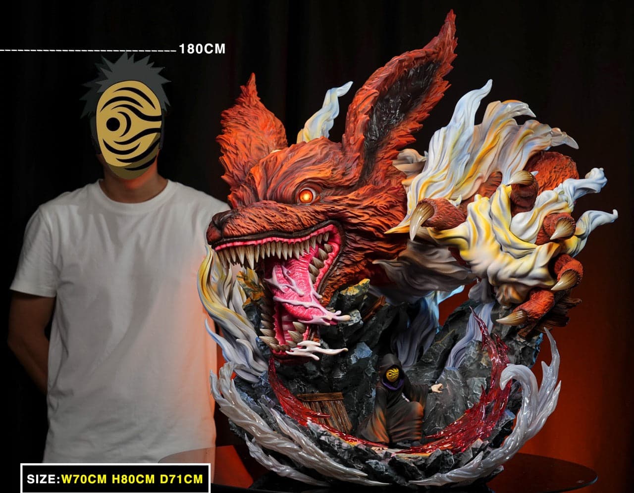Naruto Yuan Huo Studio Kurama x Uchiha Obito 1