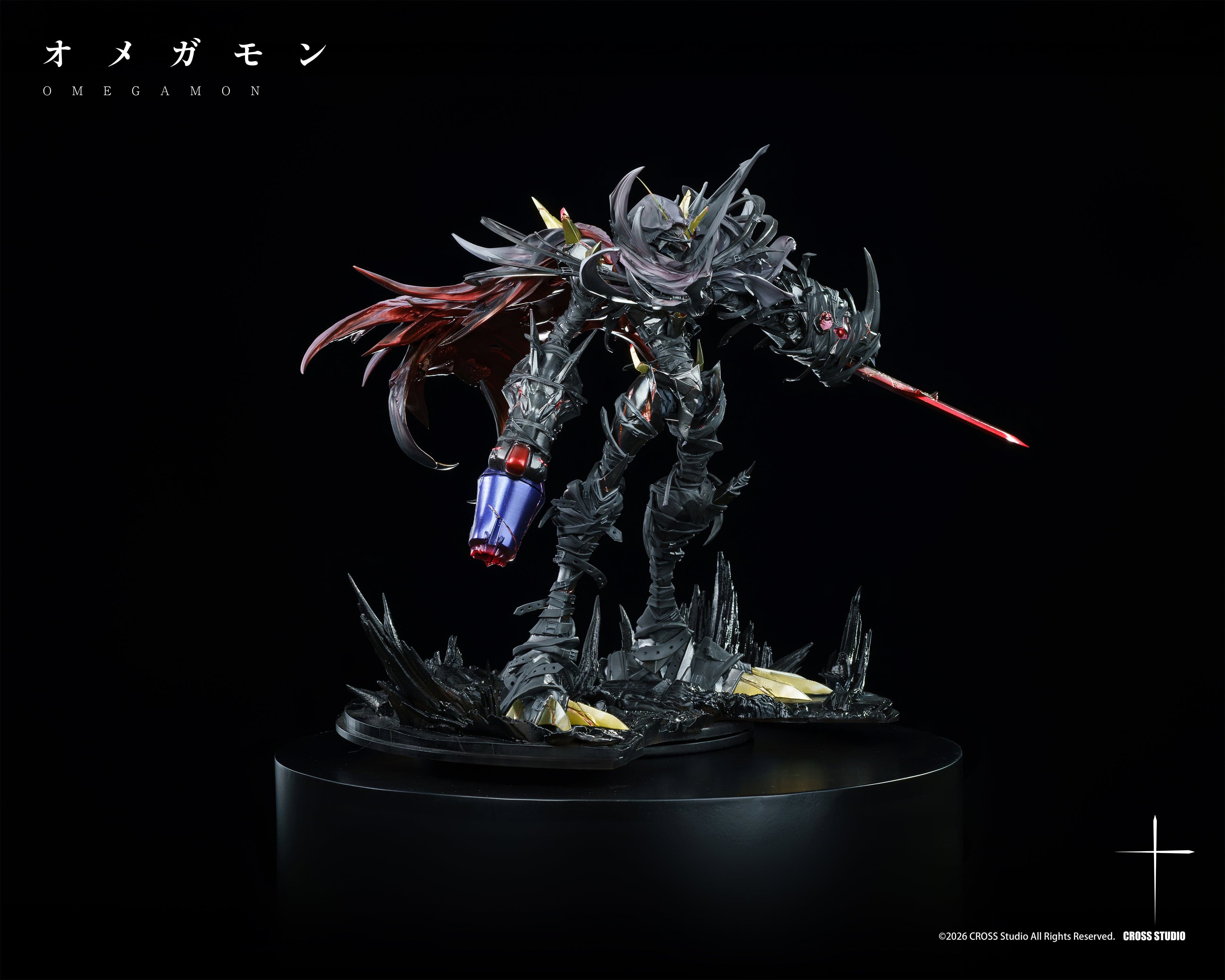 Omegamon Cross Studio Zwart Defeat 1