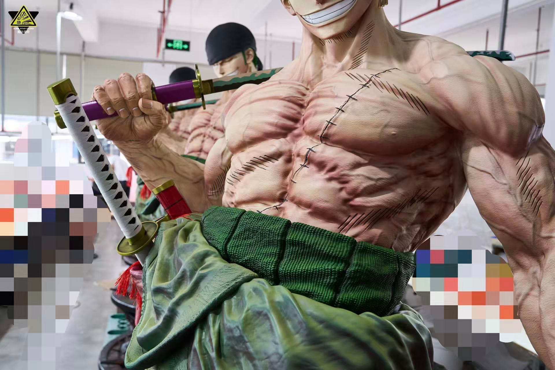 One Piece Super Bomb Studio Roronoa Zoro Life Size 4