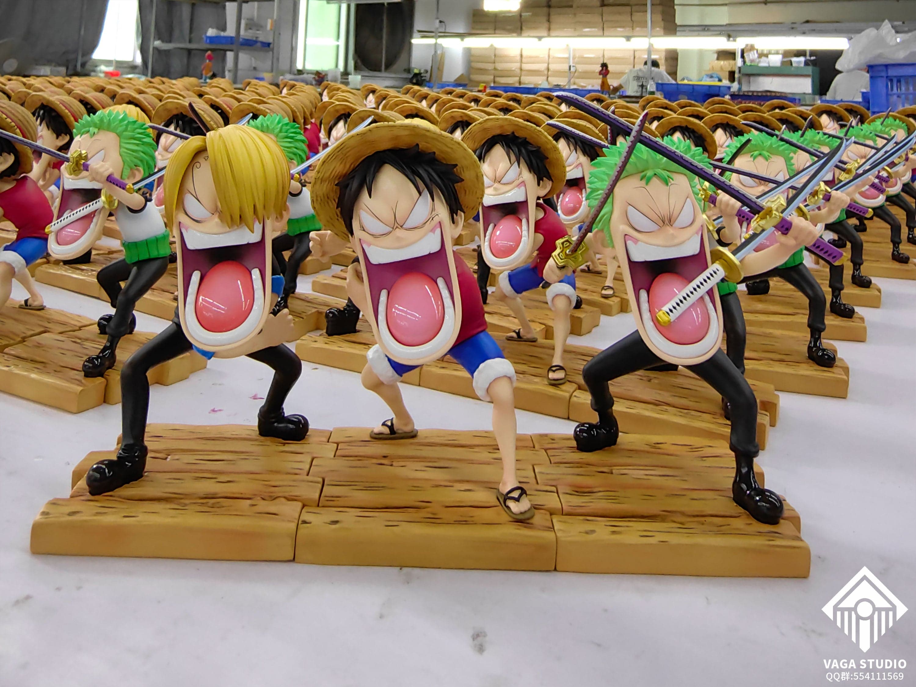 One Piece Vaga Studio Luffy x Zoro x Sanji Angrys