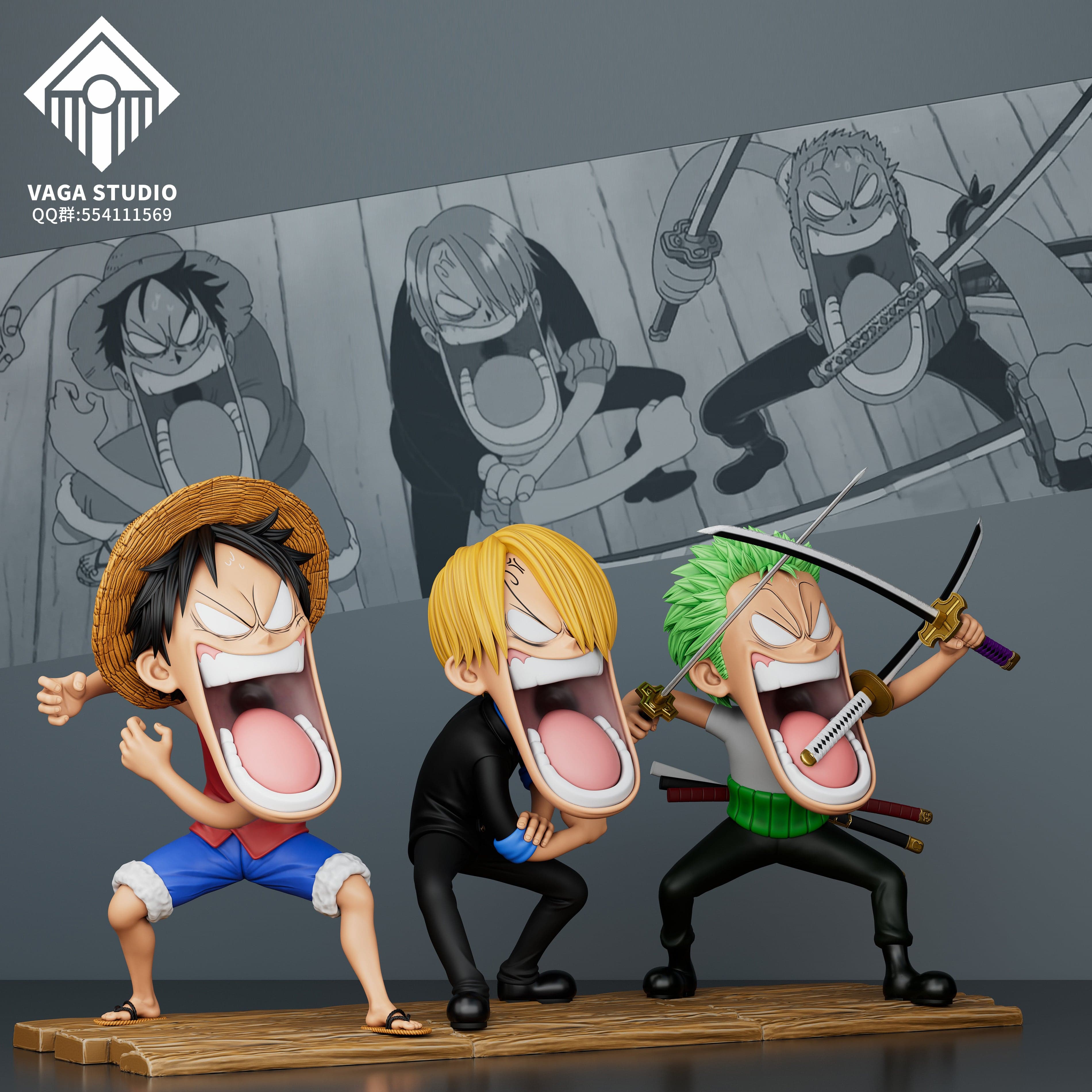One Piece Vaga Studio Luffy x Zoro x Sanji Angrys 2