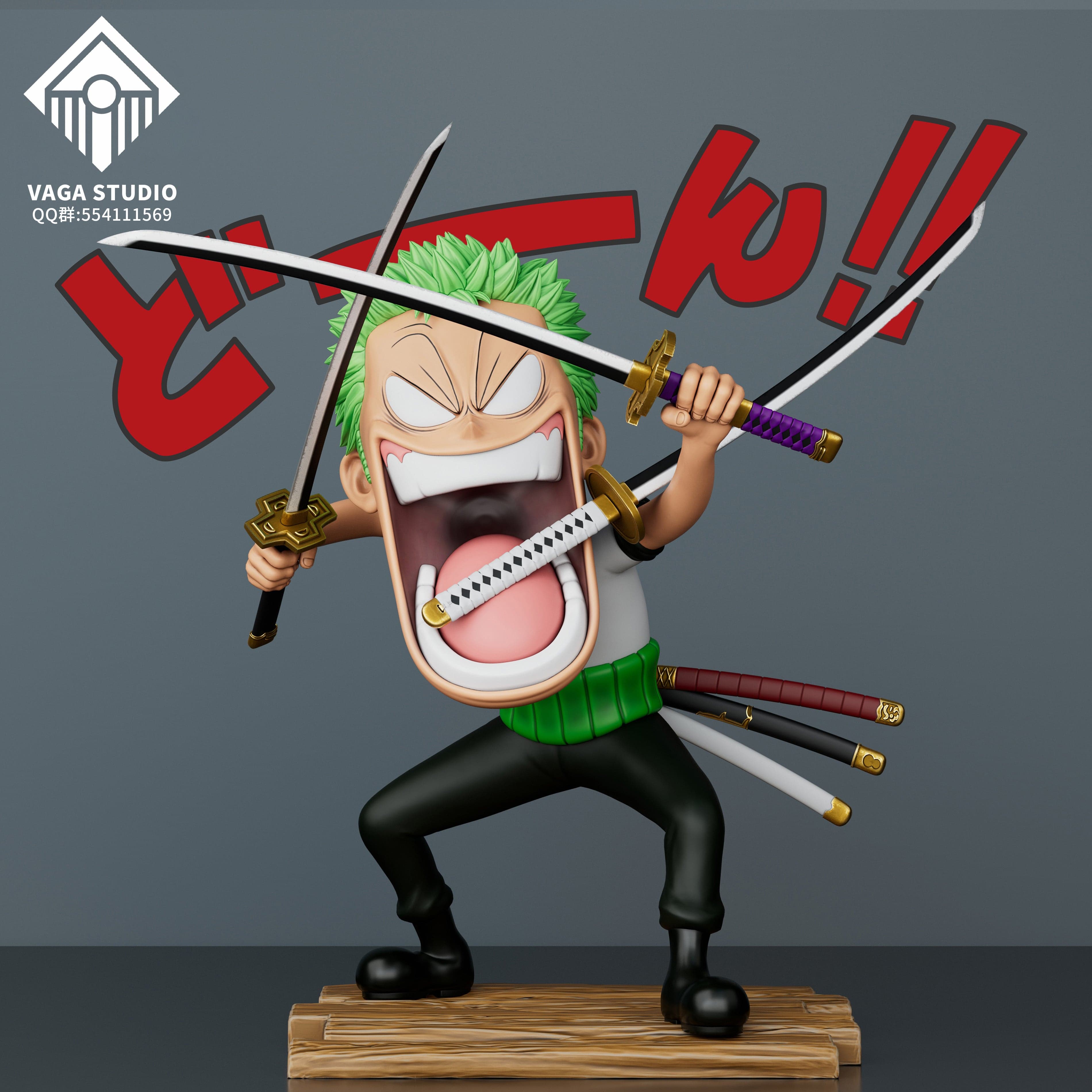 One Piece Vaga Studio Luffy x Zoro x Sanji Angrys 5