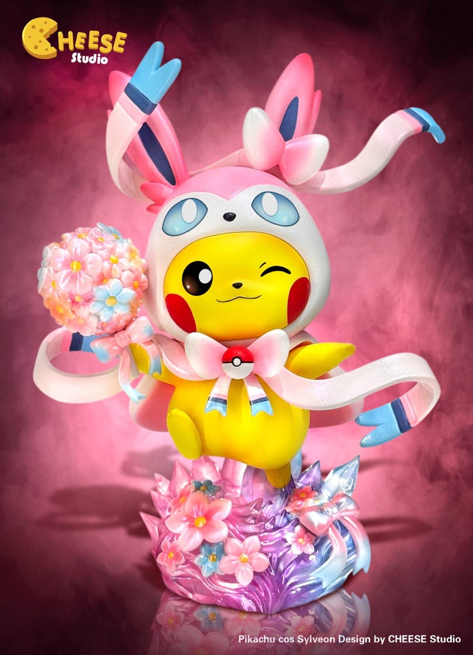 Pokemon CHEESE Studio Pikachu Cos Espeon x Sylveon 2