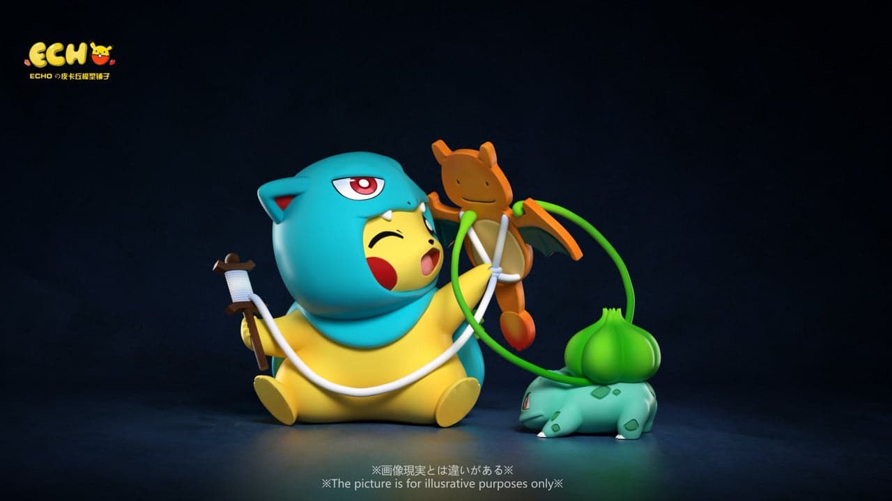 Pokemon ECHO Studio Pikachu Cosplay Kanto Starters 2
