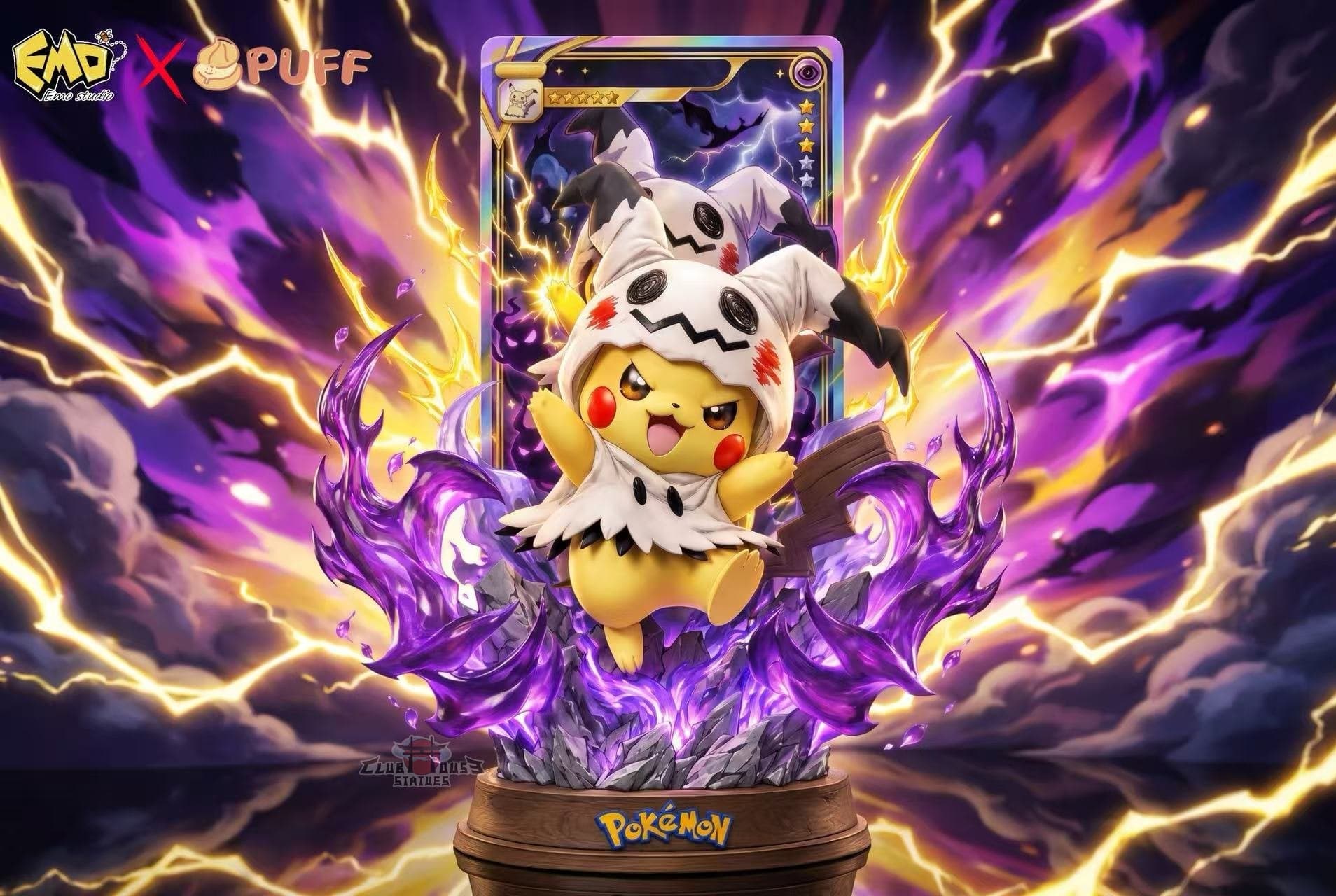 Pokémon Emo X Puff Studio Mimikyu Pikachu 1
