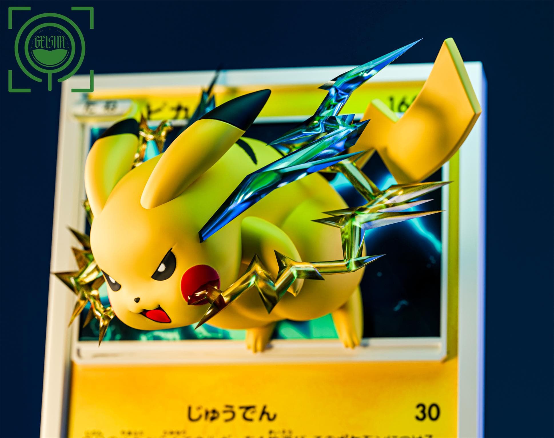 Pokemon Geisha Studio Pikachu Card V2 3