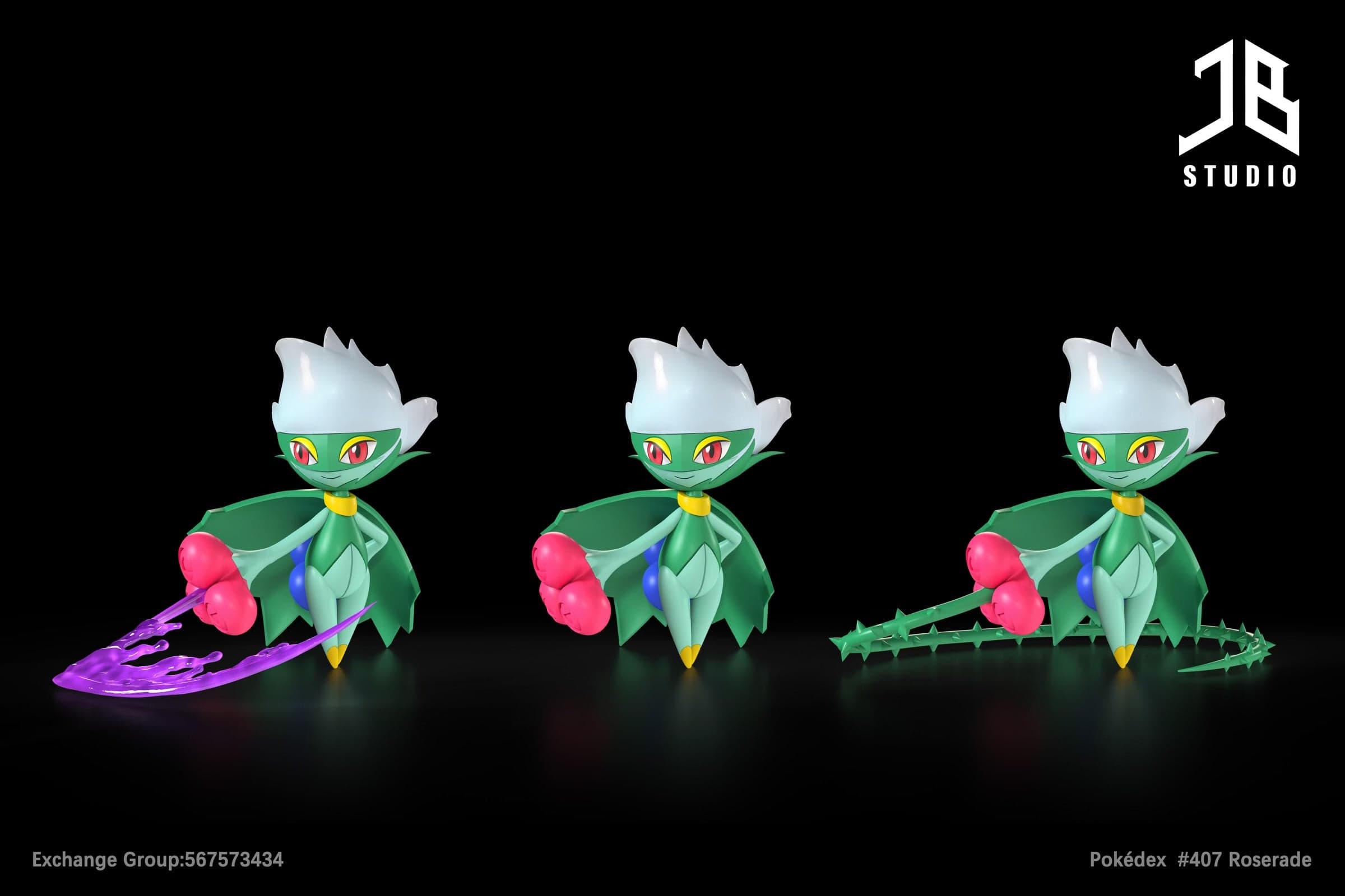Pokemon JB Studio Roserade 3