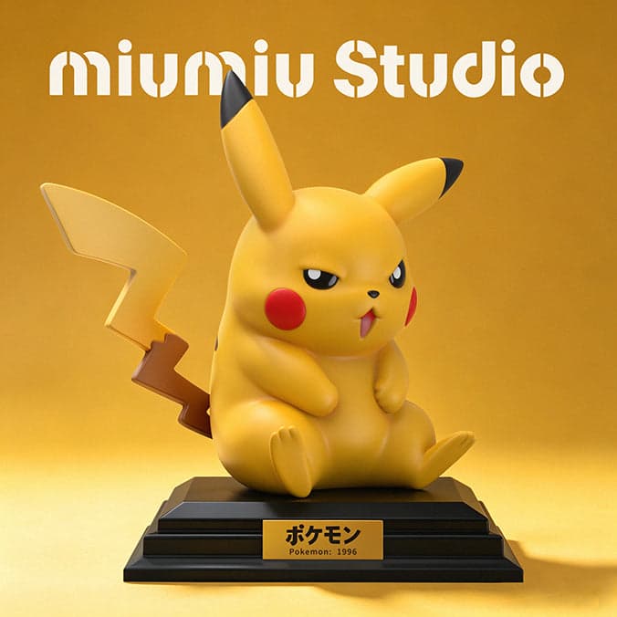 Pokemon Miumiu Studio Grumpy Pikachu 2