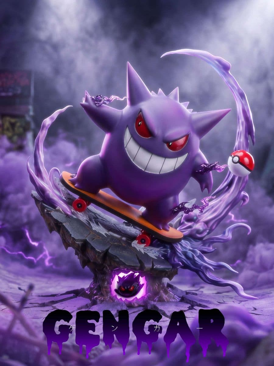 Pokémon Ntwo Studio Skateboard Gengar